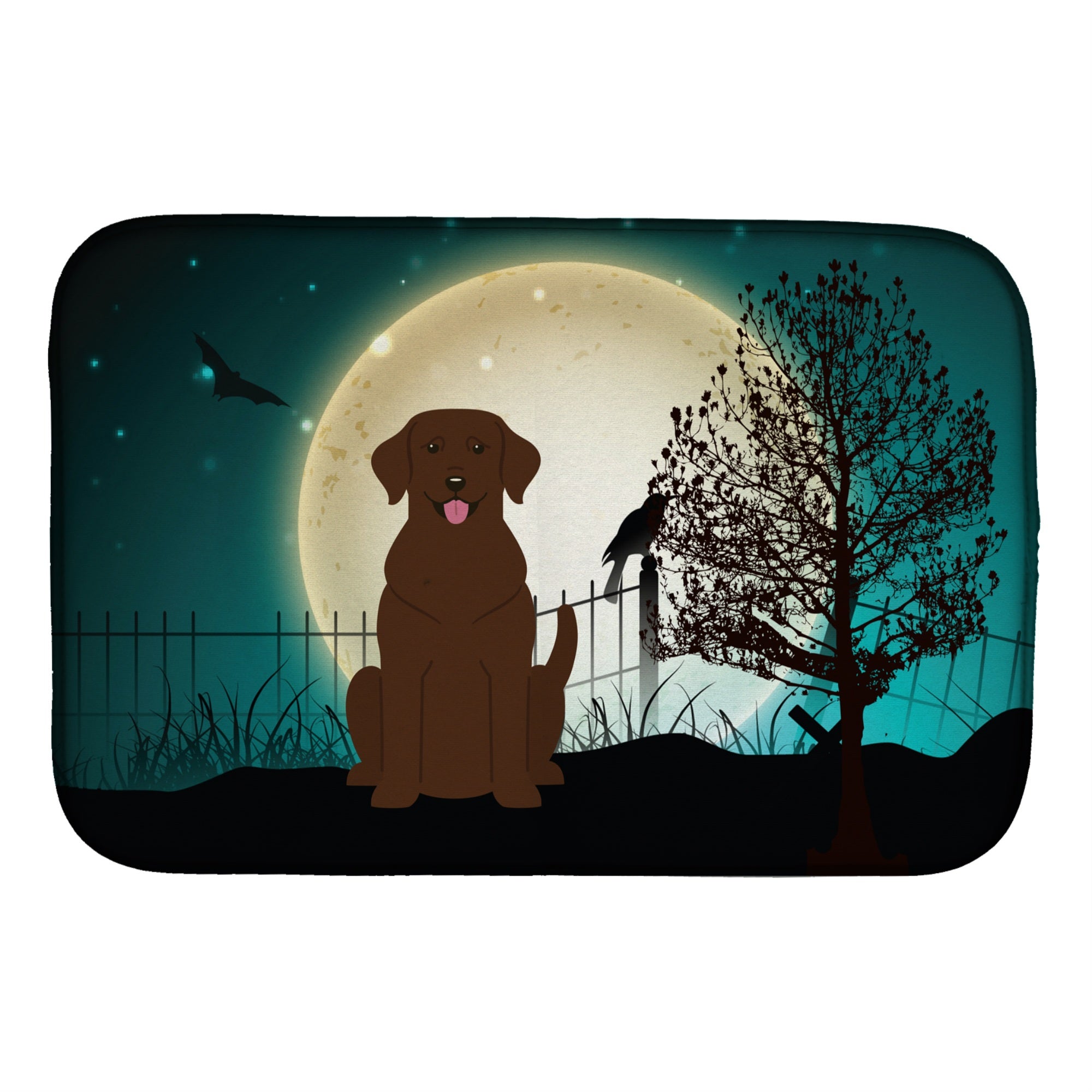 Caroline'S Treasures Bb2246Ddm Dish Drying Mat, 14 X 21, Halloween
