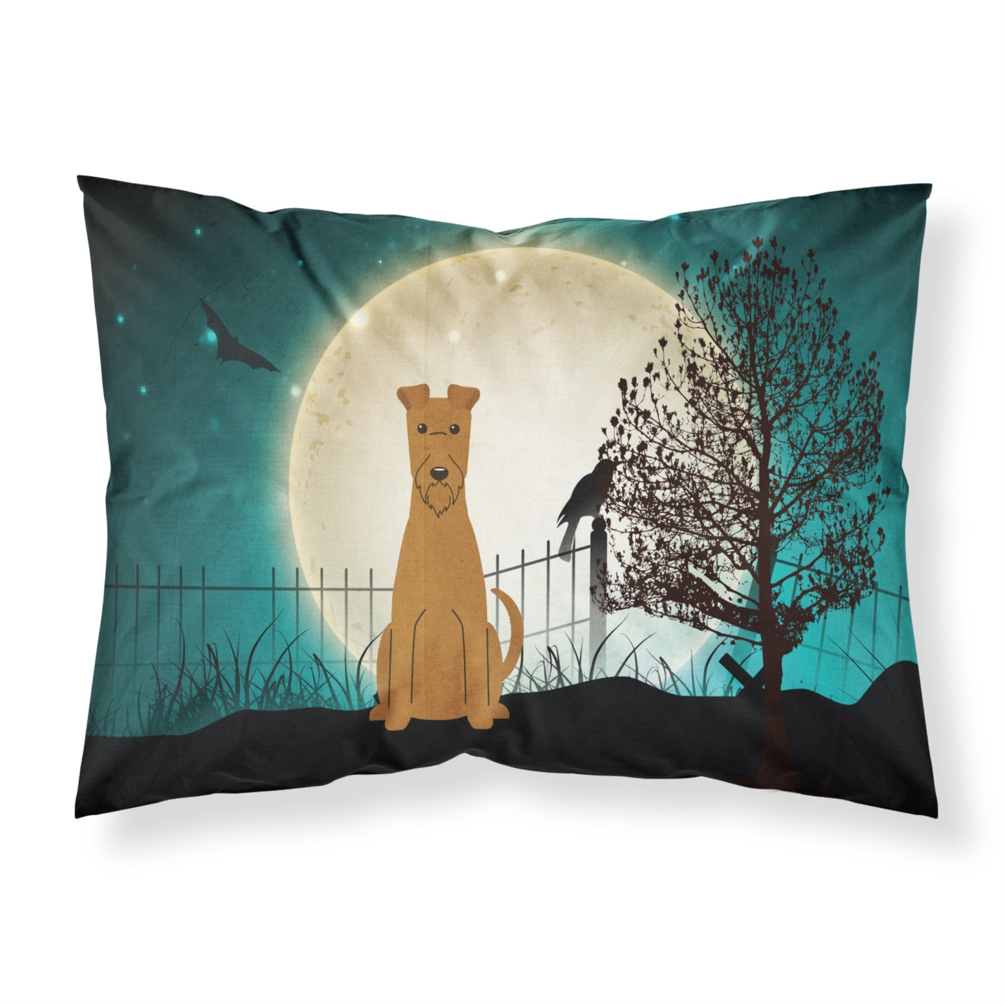 Caroline'S Treasures Halloween Scary Irish Terrier Fabric Standard Pillowcase Bb2252Pillowcase