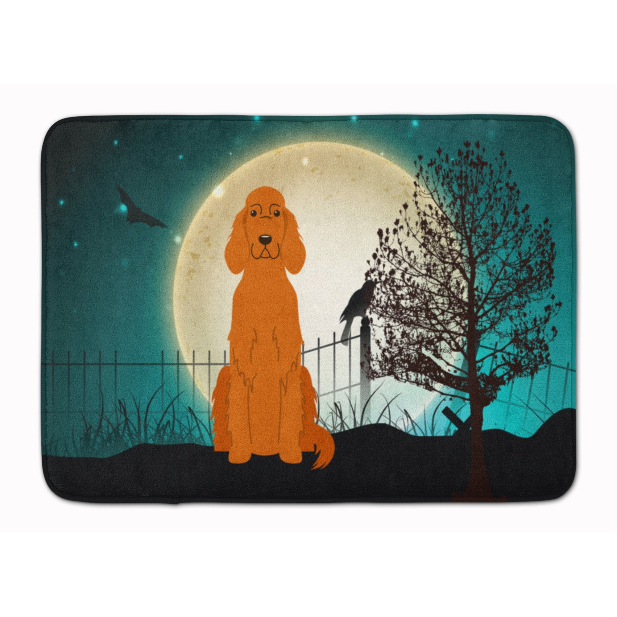 Caroline'S Treasures Halloween Scary Irish Setter Floor Mat, 19 X 27, Multicolor