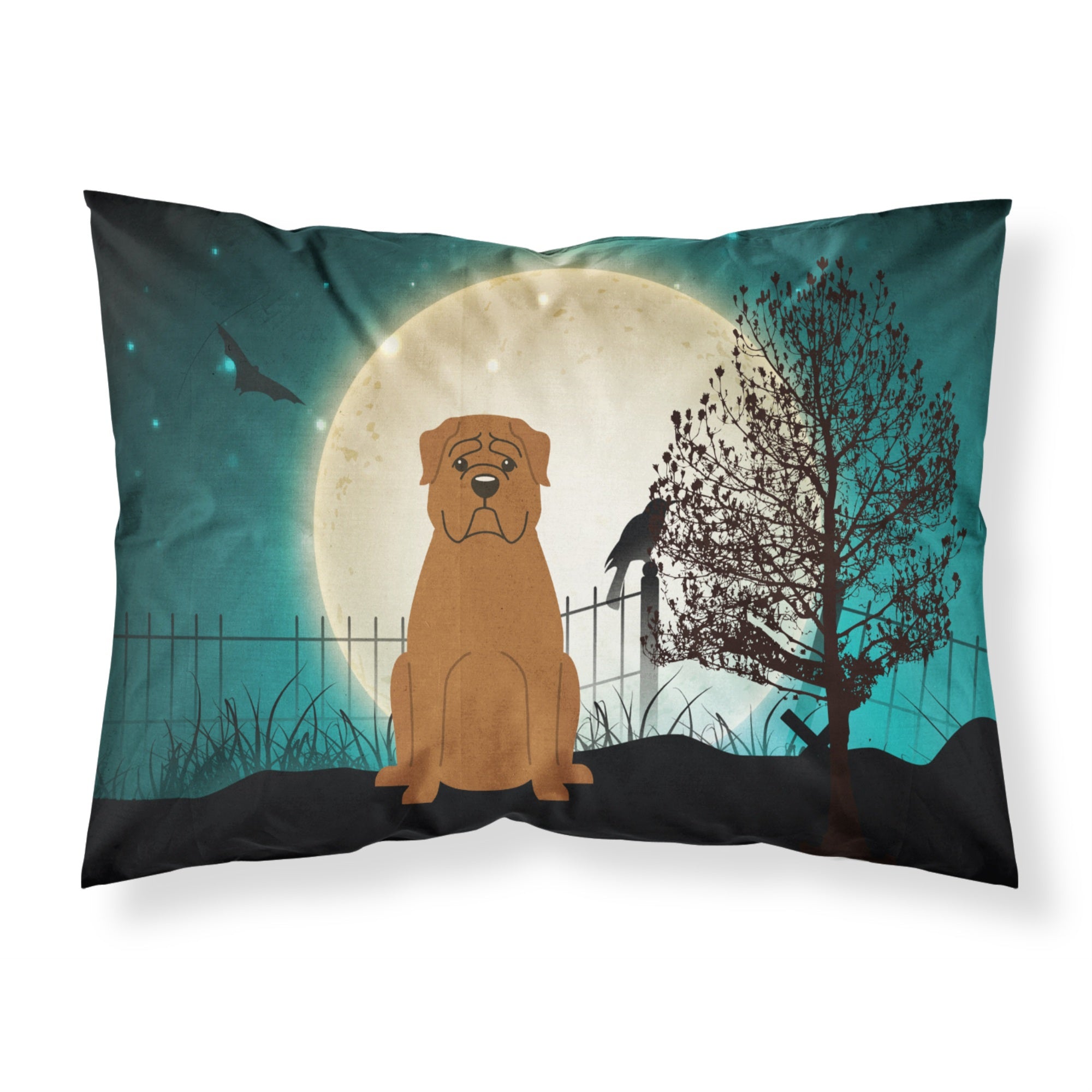 Caroline'S Treasures Halloween Scary Dogue De Bourdeaux Fabric Standard Pillowcase Bb2263Pillowcase, Multicolor