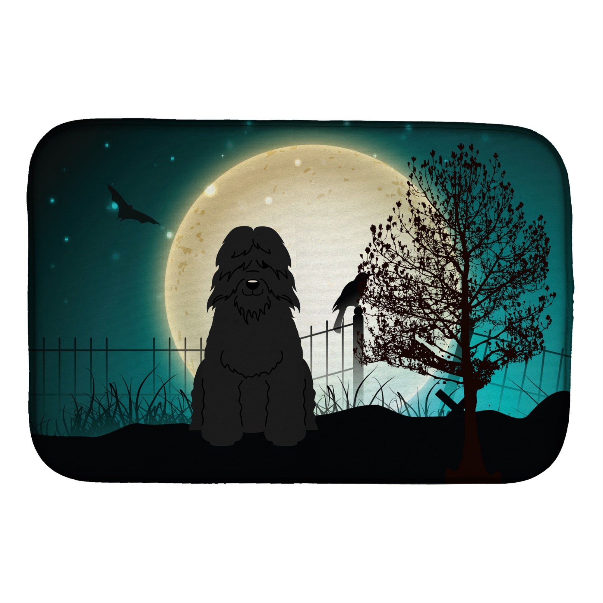 Caroline'S Treasures Halloween Scary Boozier Des Flanders Dish Drying Mat, 14 X 21