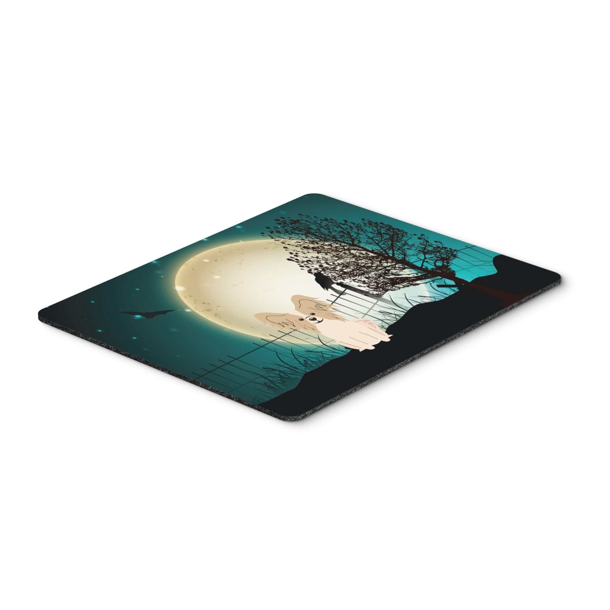 Caroline'S Treasures Halloween Scary Papillon Sable White Mouse Pad,  Multicolor, 7.75X9.25 (Bb2267Mp)