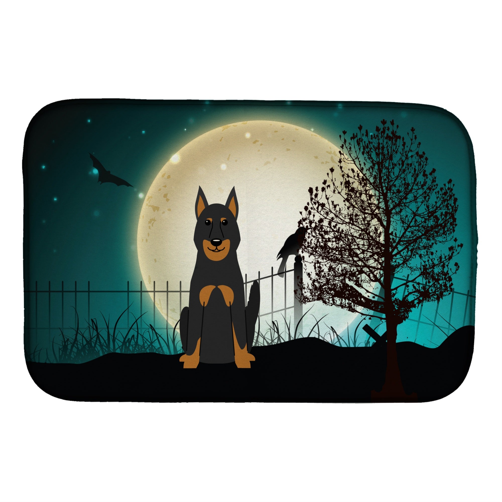 Caroline'S Treasures Bb2270Ddm Dish Drying Mat, 14 X 21, Halloween
