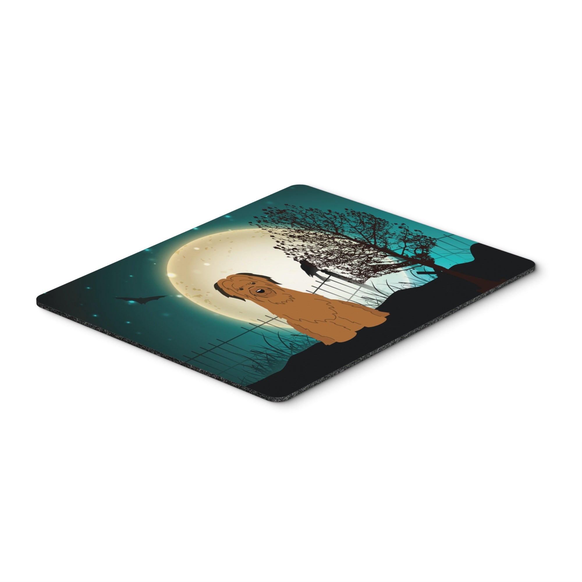 Caroline'S Treasures Halloween Scary Briard Brown Mouse Pad,  Multicolor, 7.75X9.25 (Bb2272Mp)