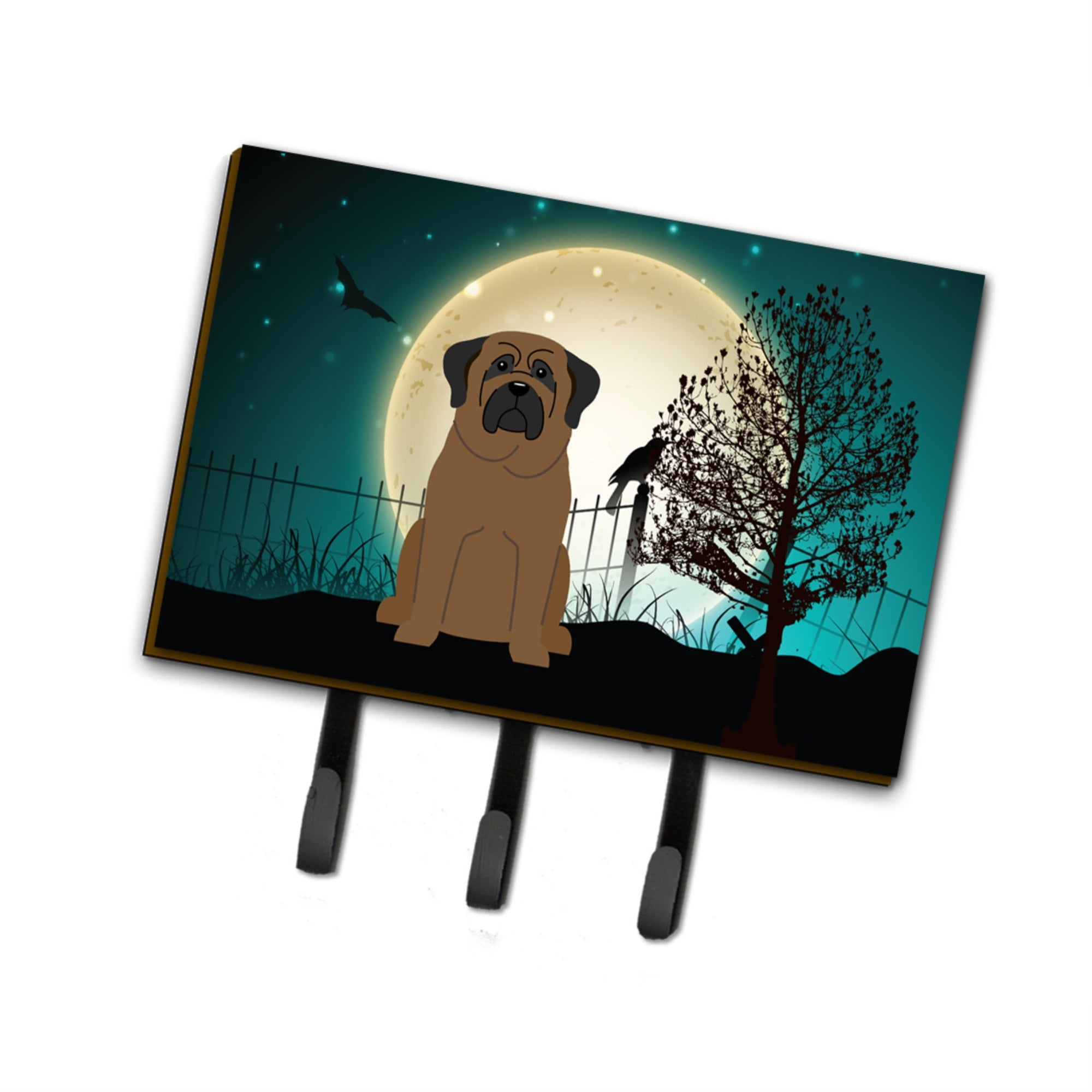 Caroline'S Treasures Halloween Scary Bullmastiff Leash Or Key Holder Bb2274Th68, Triple
