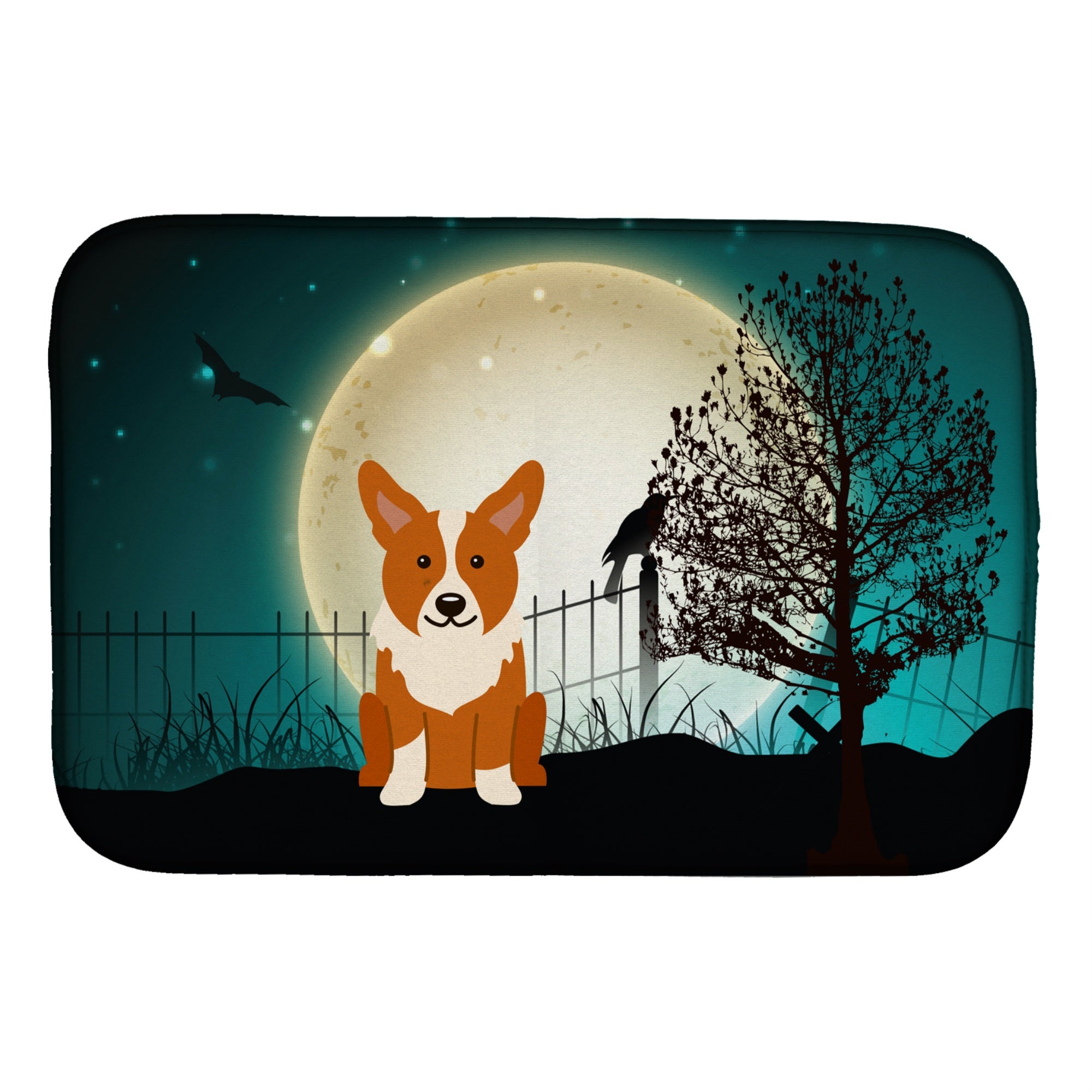 Caroline'S Treasures Bb2290Ddm Dish Drying Mat, 14 X 21, Halloween