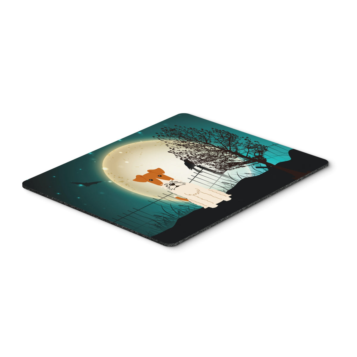 Caroline'S Treasures Halloween Scary Wire Fox Terrier Mouse Pad,  Multicolor, 7.75X9.25 (Bb2291Mp)