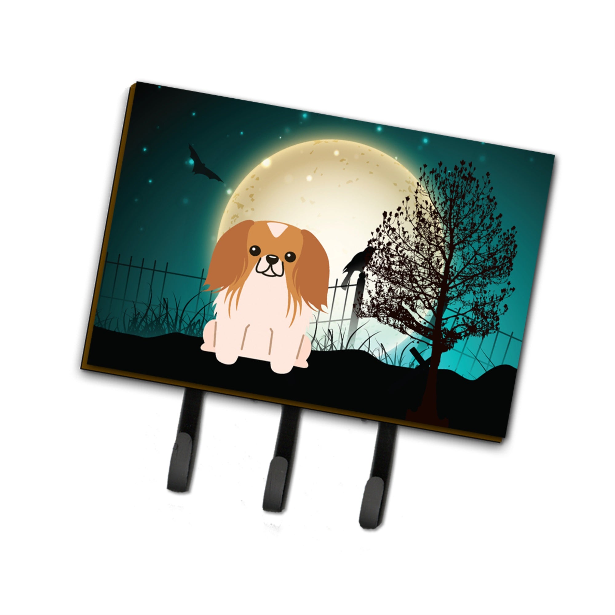 Caroline'S Treasures Halloween Scary Pekingnese Red White Leash Or Key Holder Bb2293Th68, Triple