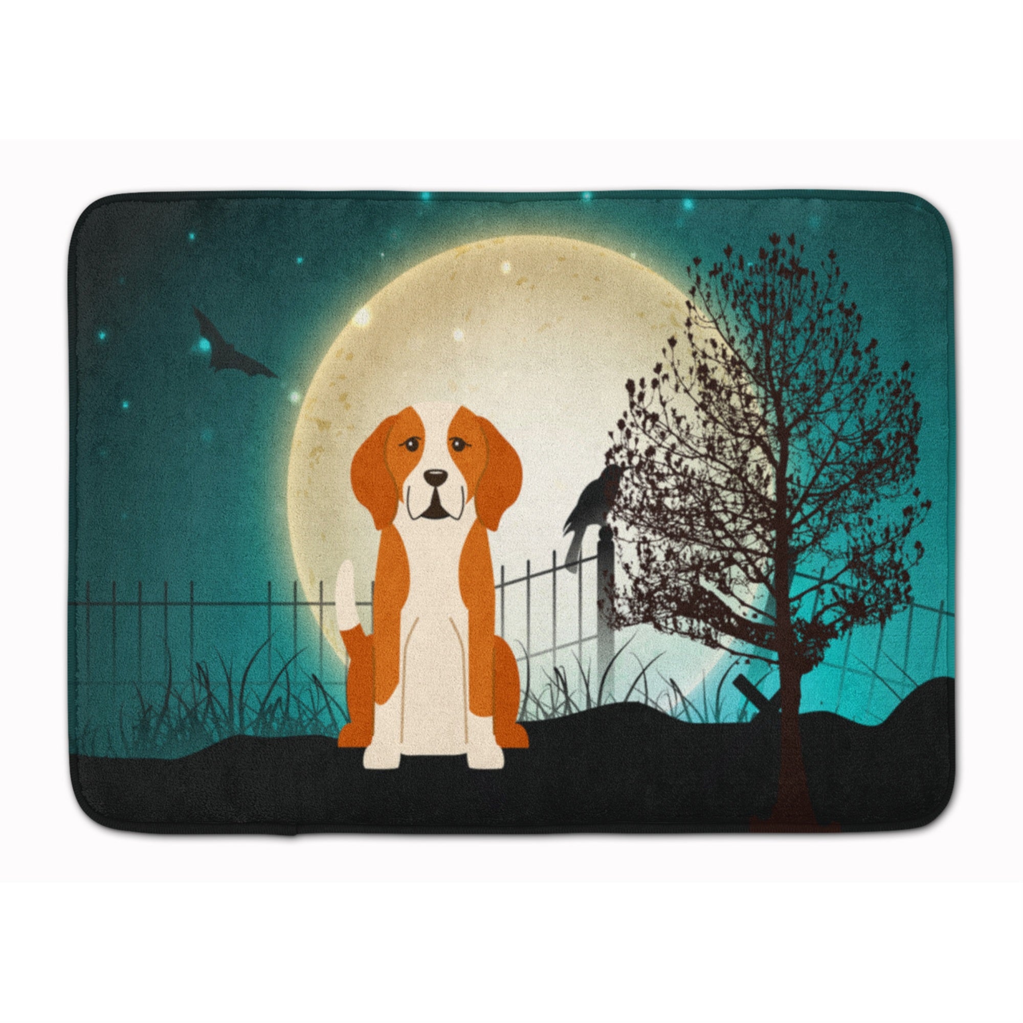Caroline'S Treasures Halloween Scary English Foxhound Floor Mat, 19 X 27, Multicolor