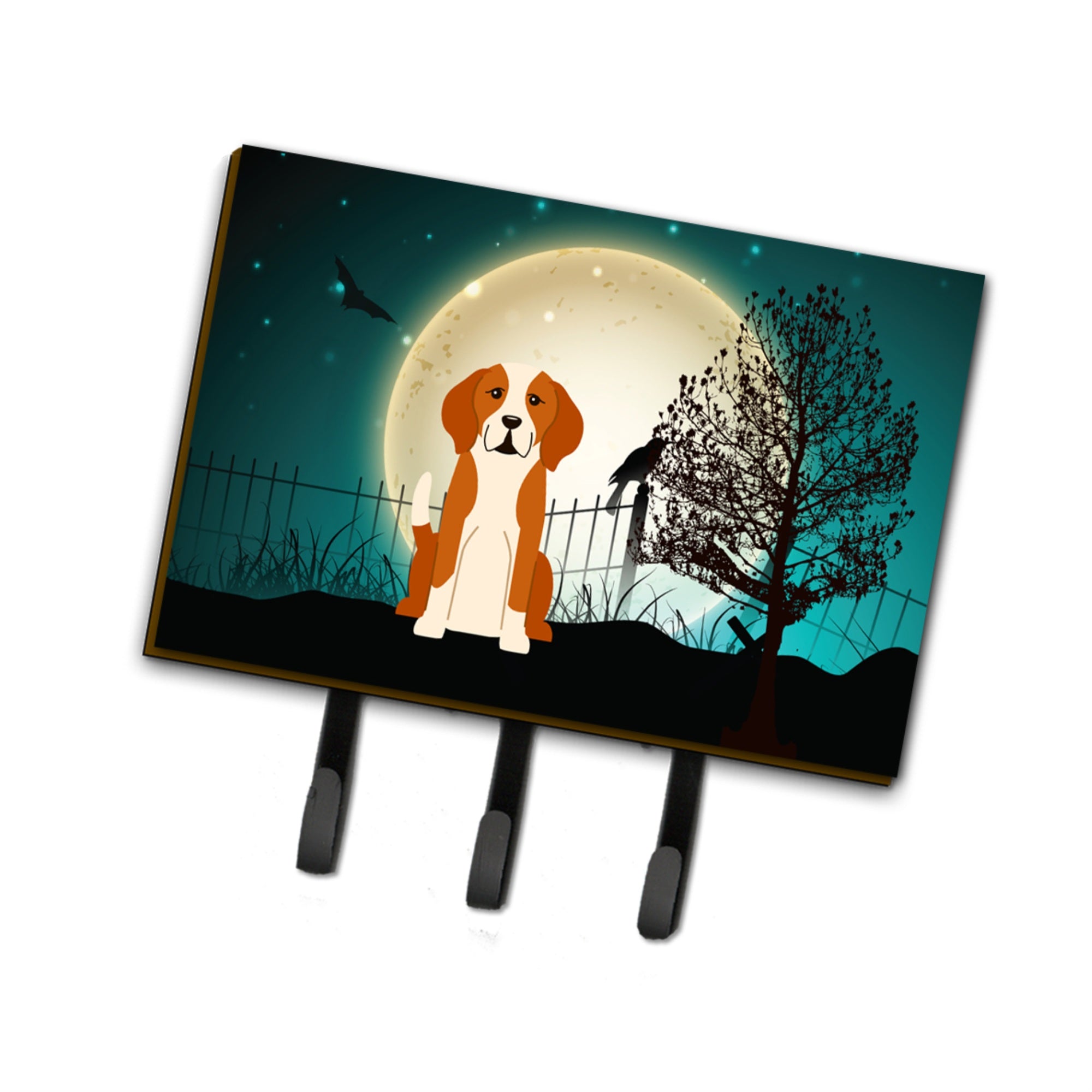 Caroline'S Treasures Halloween Scary English Foxhound Leash Or Key Holder Bb2300Th68, Triple