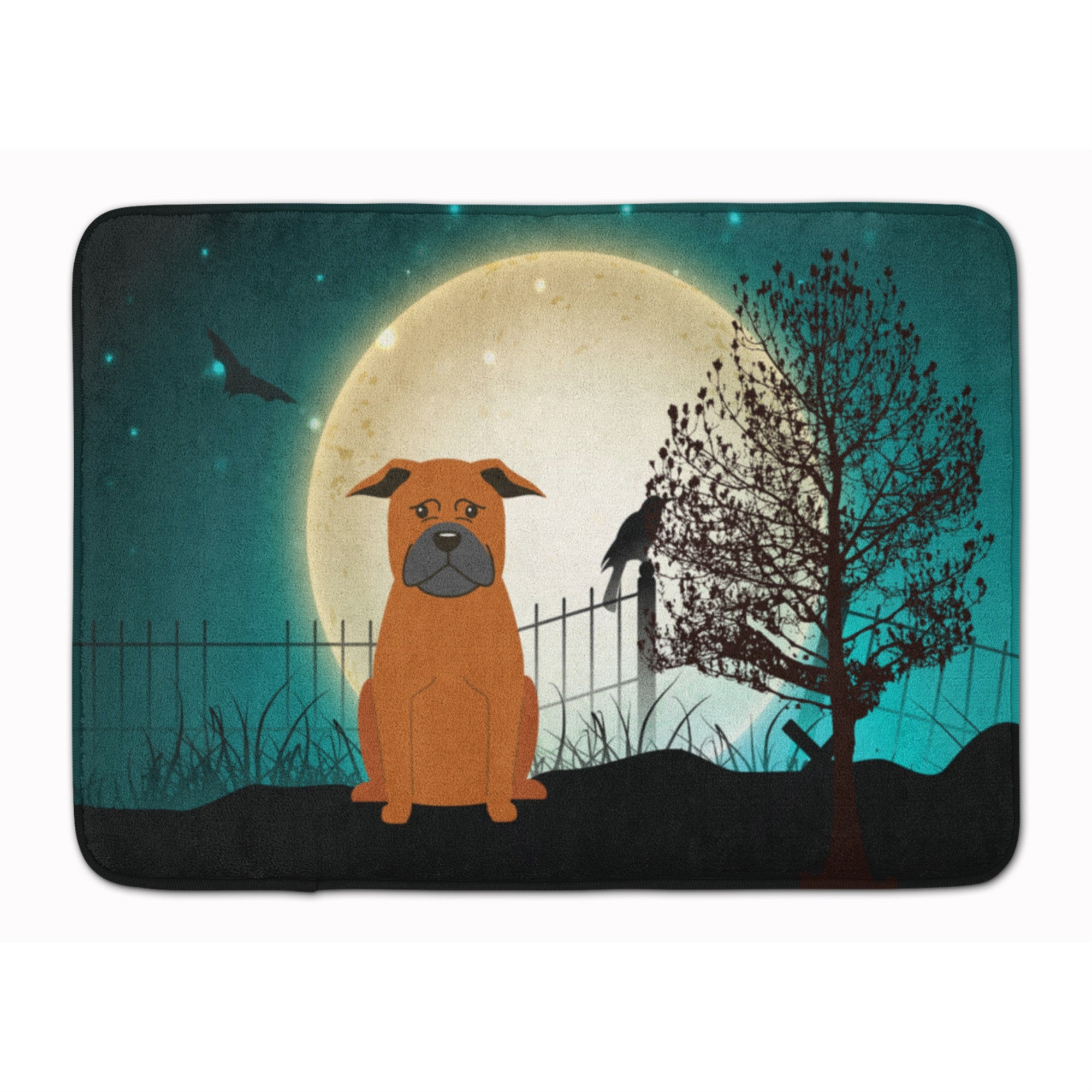 Caroline'S Treasures Halloween Scary Chinese Chongqing Dog Floor Mat, 19 X 27, Multicolor