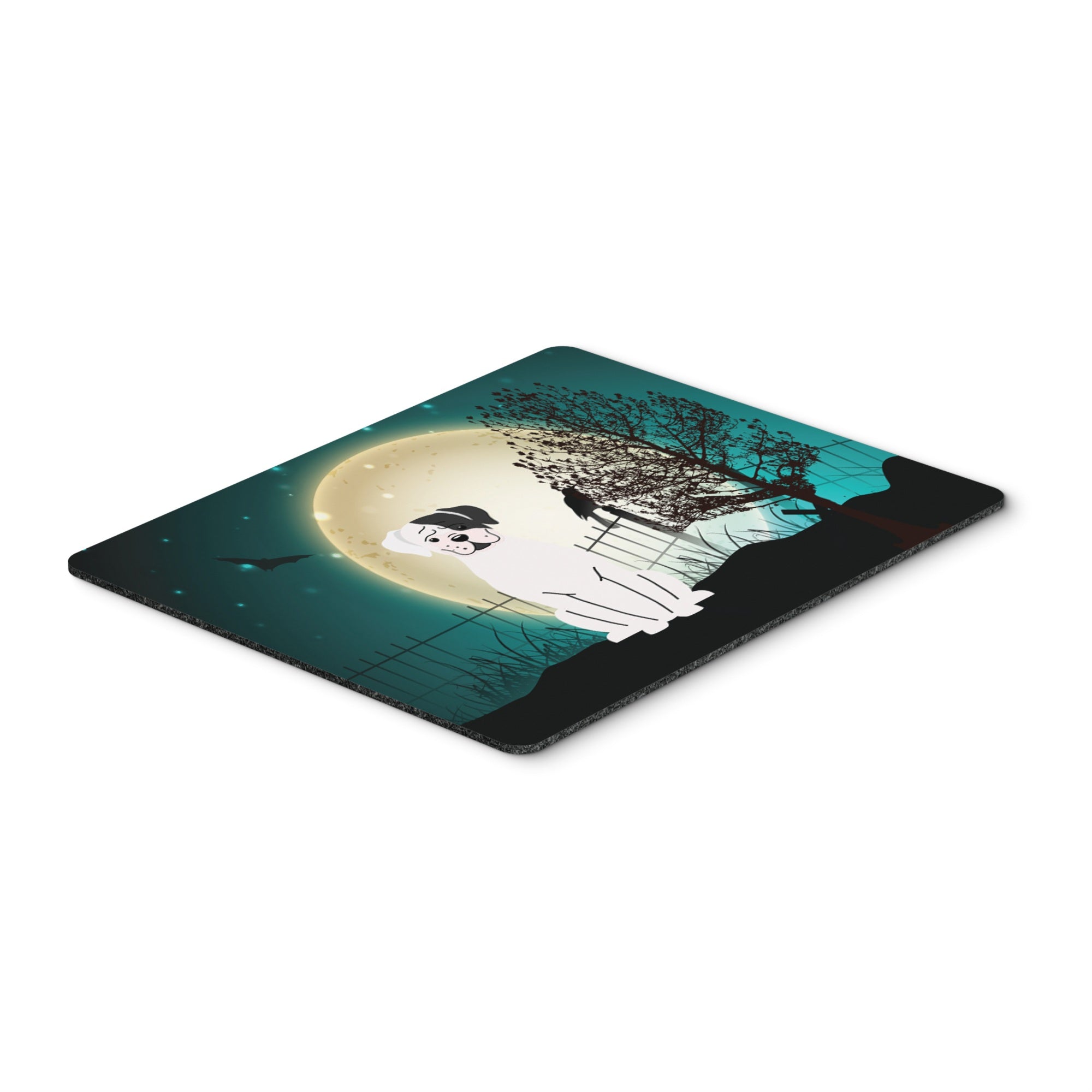 Caroline'S Treasures Halloween Scary White Boxer Cooper Mouse Pad,  Multicolor, 7.75X9.25 (Bb2304Mp)
