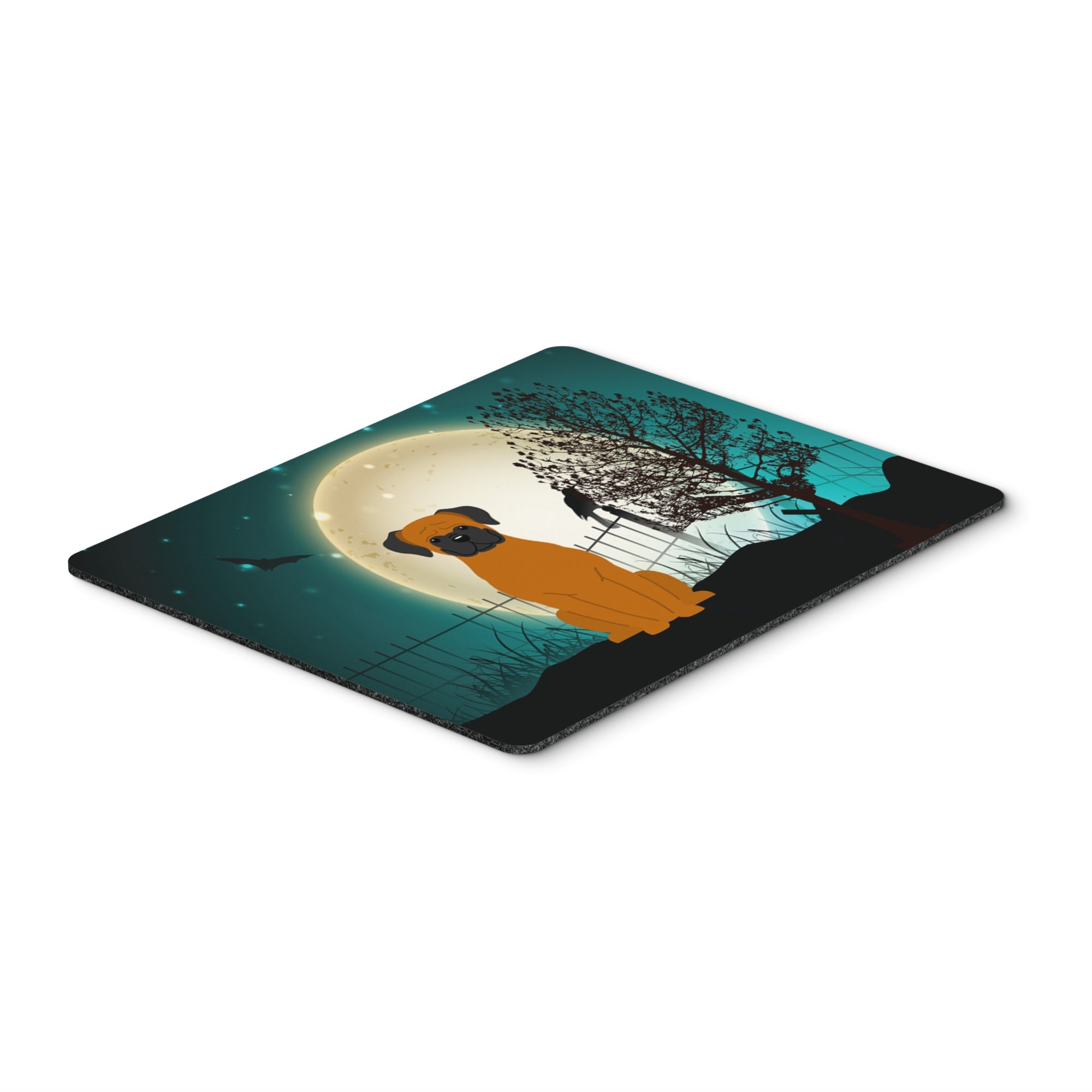 Caroline'S Treasures Halloween Scary Fawn Boxer Mouse Pad,  Multicolor, 7.75X9.25 (Bb2305Mp)