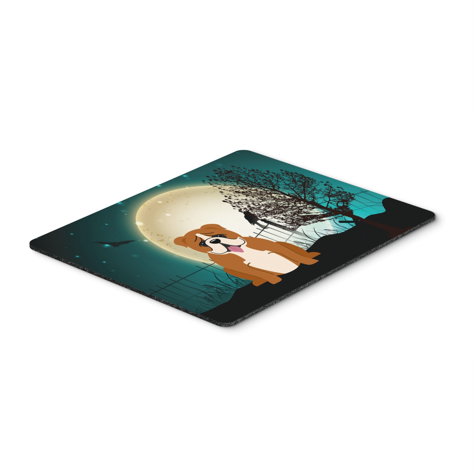 Caroline'S Treasures Halloween Scary English Bulldog Red White Mouse Pad,  Multicolor, 7.75X9.25 (Bb2310Mp)