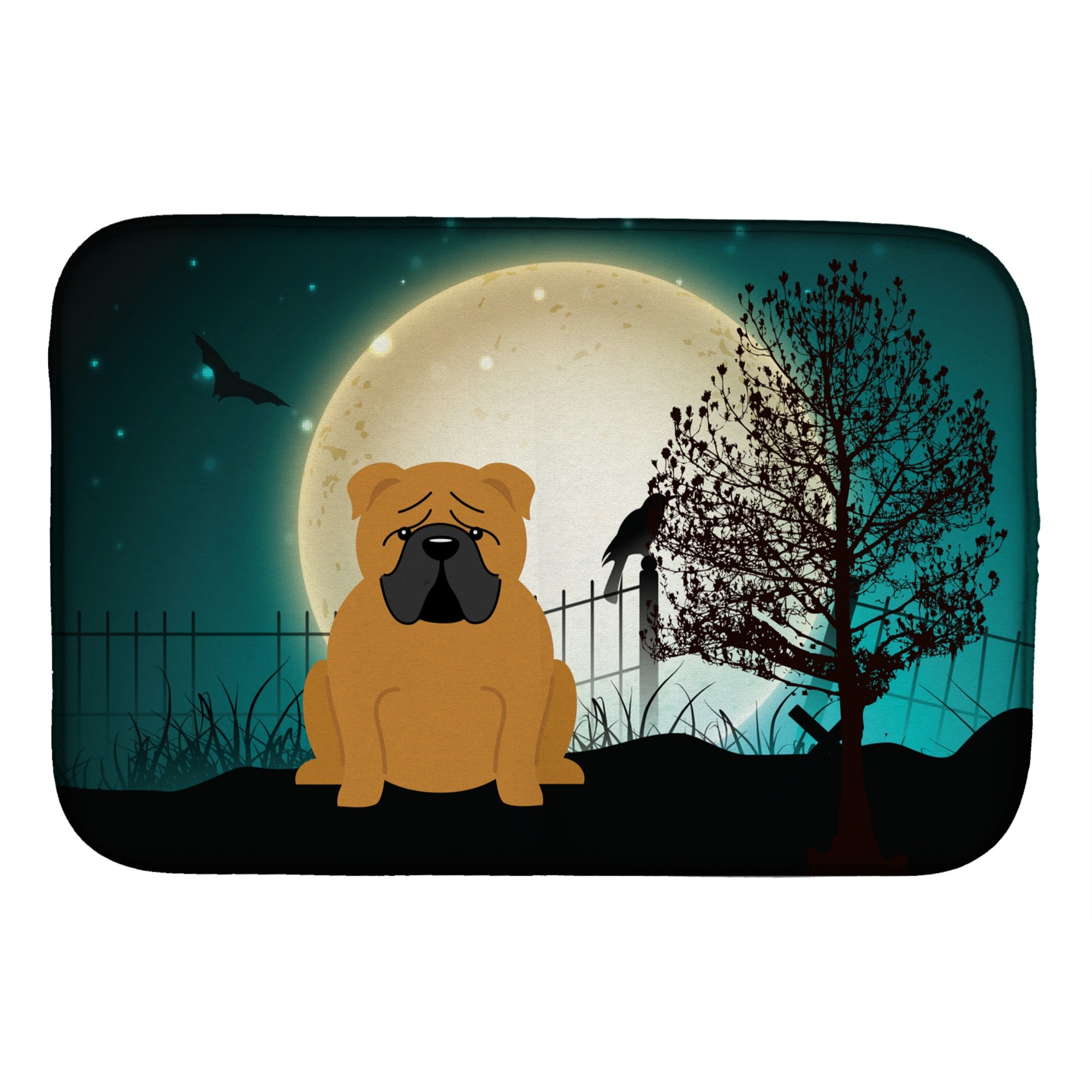 Caroline'S Treasures Bb2312Ddm Dish Drying Mat, 14 X 21, Halloween