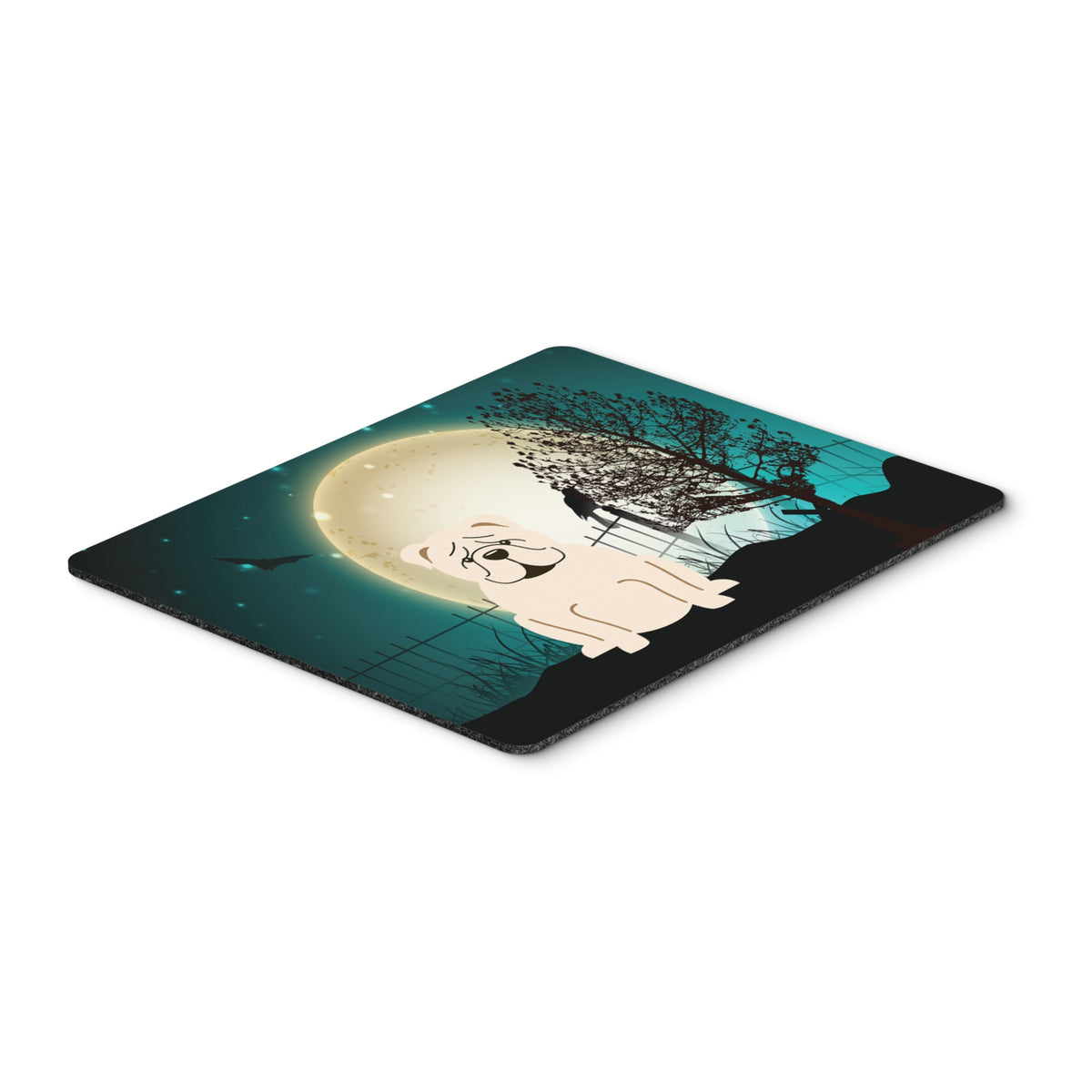 Caroline'S Treasures Halloween Scary English Bulldog White Mouse Pad,  Multicolor, 7.75X9.25 (Bb2313Mp)