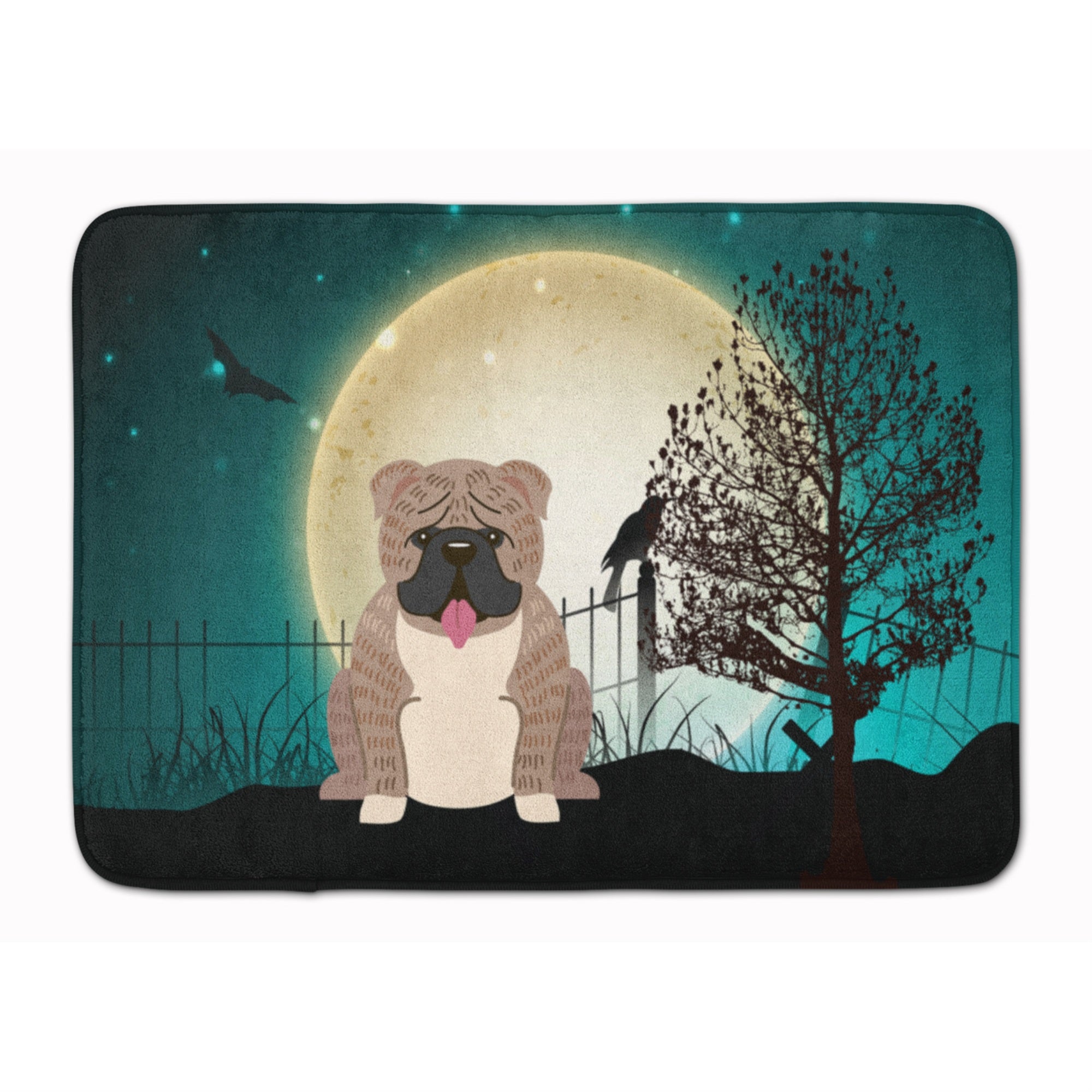 Caroline'S Treasures Halloween English Bulldog Grey Brindle, 19 X 27, Multicolor