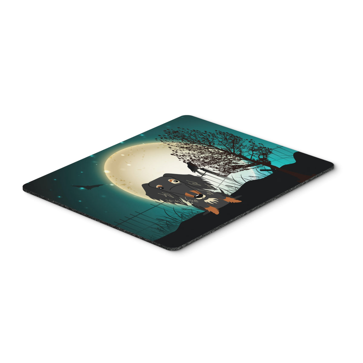 Caroline'S Treasures Halloween Scary Wire Haired Dachshund Dapple Mouse Pad,  Multicolor, 7.75X9.25 (Bb2318Mp)