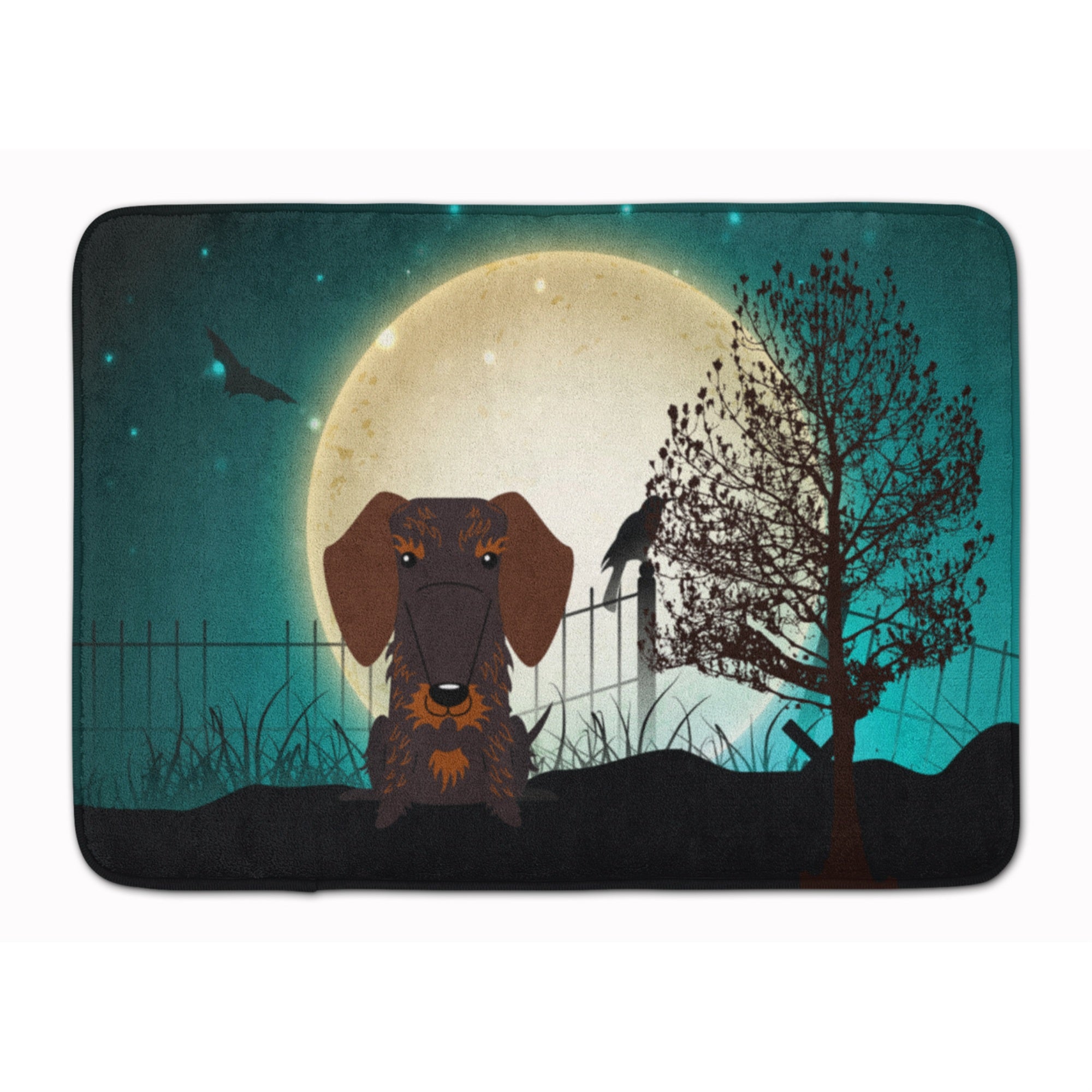 Caroline'S Treasures Halloween Wire Hair Dachshund Chocolate Floor Mat, 19 X 27, Multicolor
