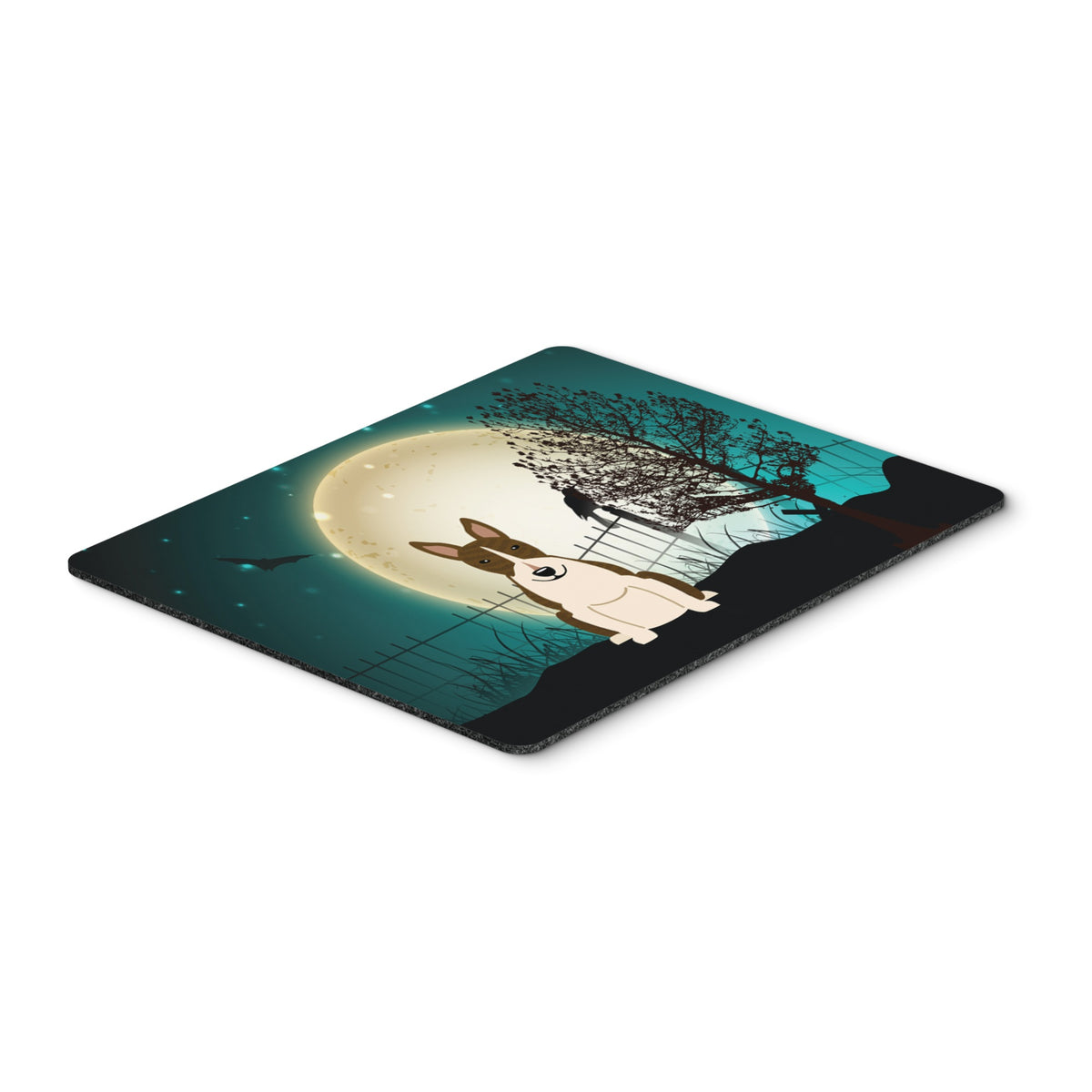 Caroline'S Treasures Halloween Scary Bull Terrier Dark Brindle Mouse Pad,  Multicolor, 7.75X9.25 (Bb2326Mp)