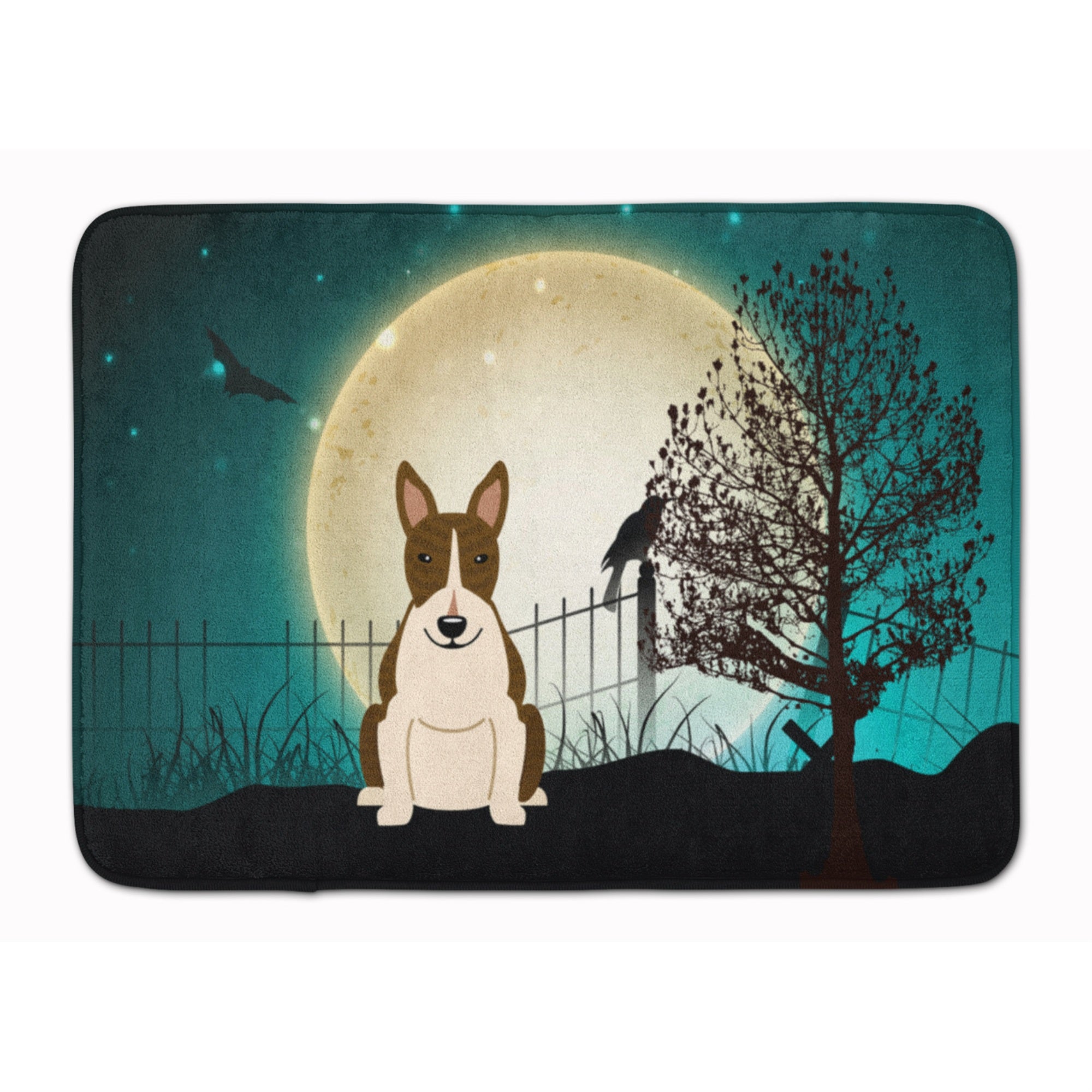 Caroline'S Treasures Halloween Bull Terrier Dark Brindle, 19 X 27, Multicolor