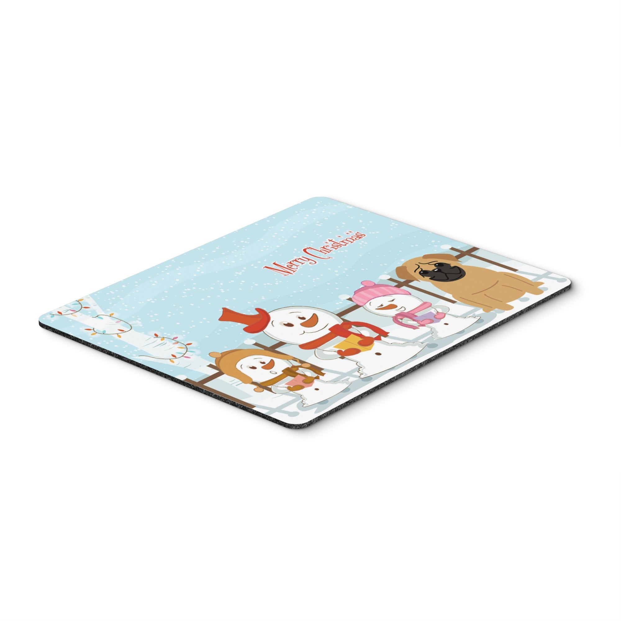 Caroline'S Treasures Merry Christmas Carolers Pug Brown Mouse Pad,  Multicolor, 7.75X9.25 (Bb2338Mp)