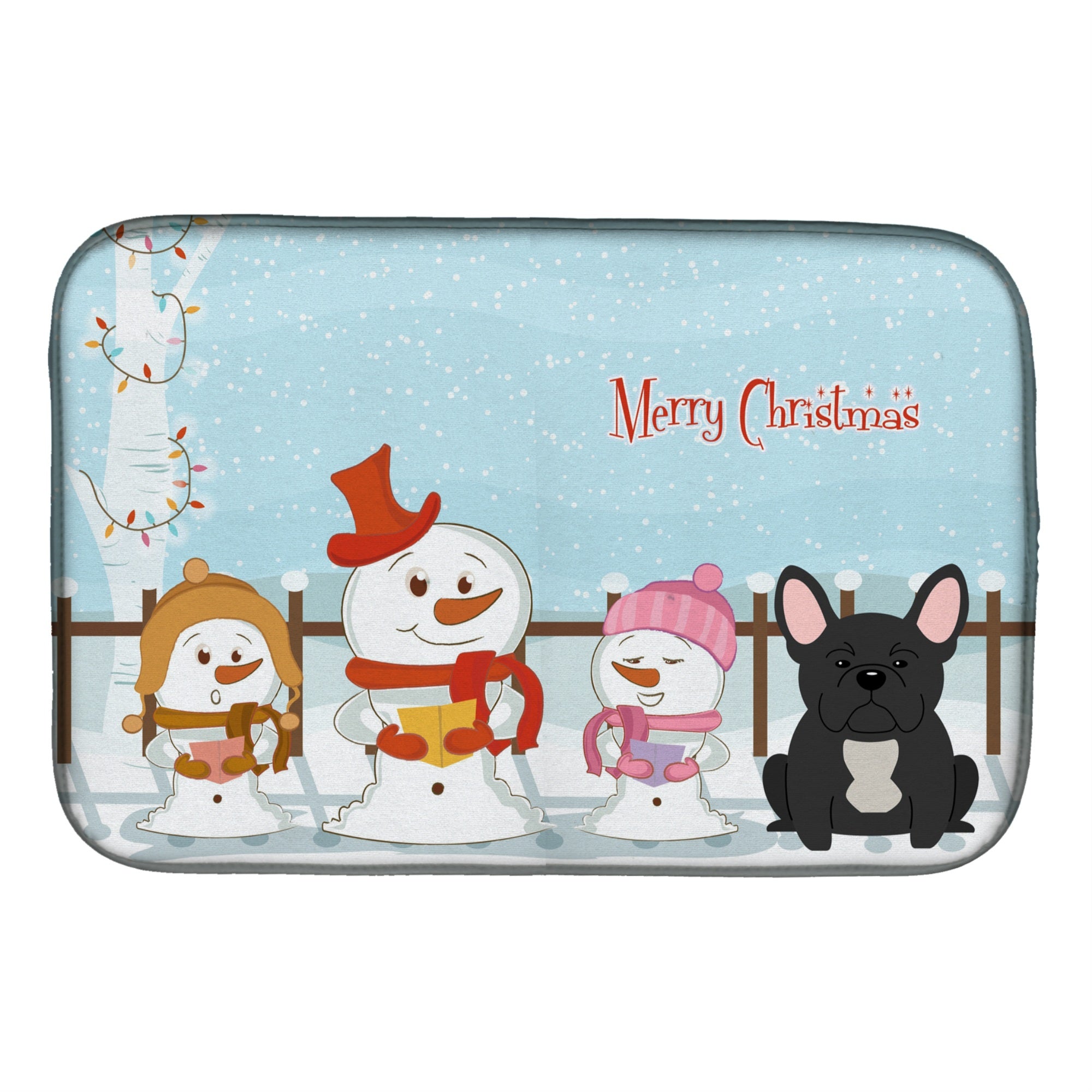 Caroline'S Treasures Bb2345Ddm Dish Drying Mat, 14 X 21, Christmas Carolers