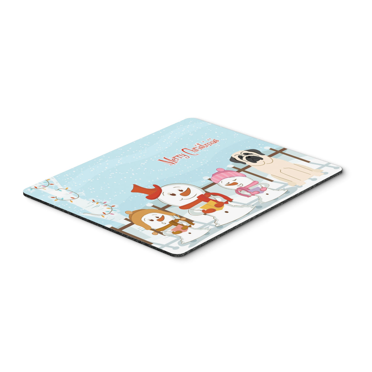 Caroline'S Treasures Merry Christmas Carolers Mastiff White Mouse Pad,  Multicolor, 7.75X9.25 (Bb2348Mp)