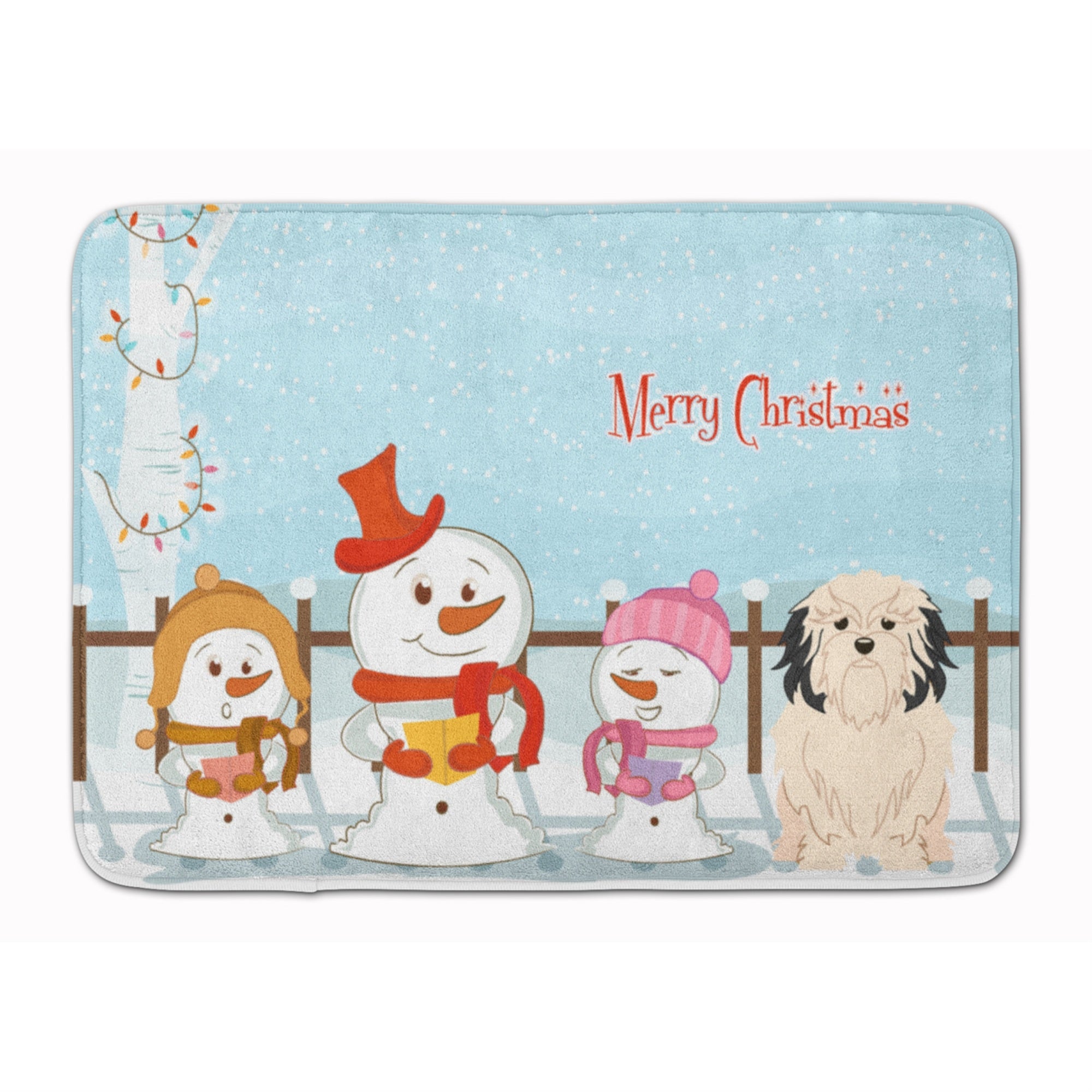 Caroline'S Treasures Merry Christmas Carolers Lowchen Floor Mat, 19 X 27, Multicolor