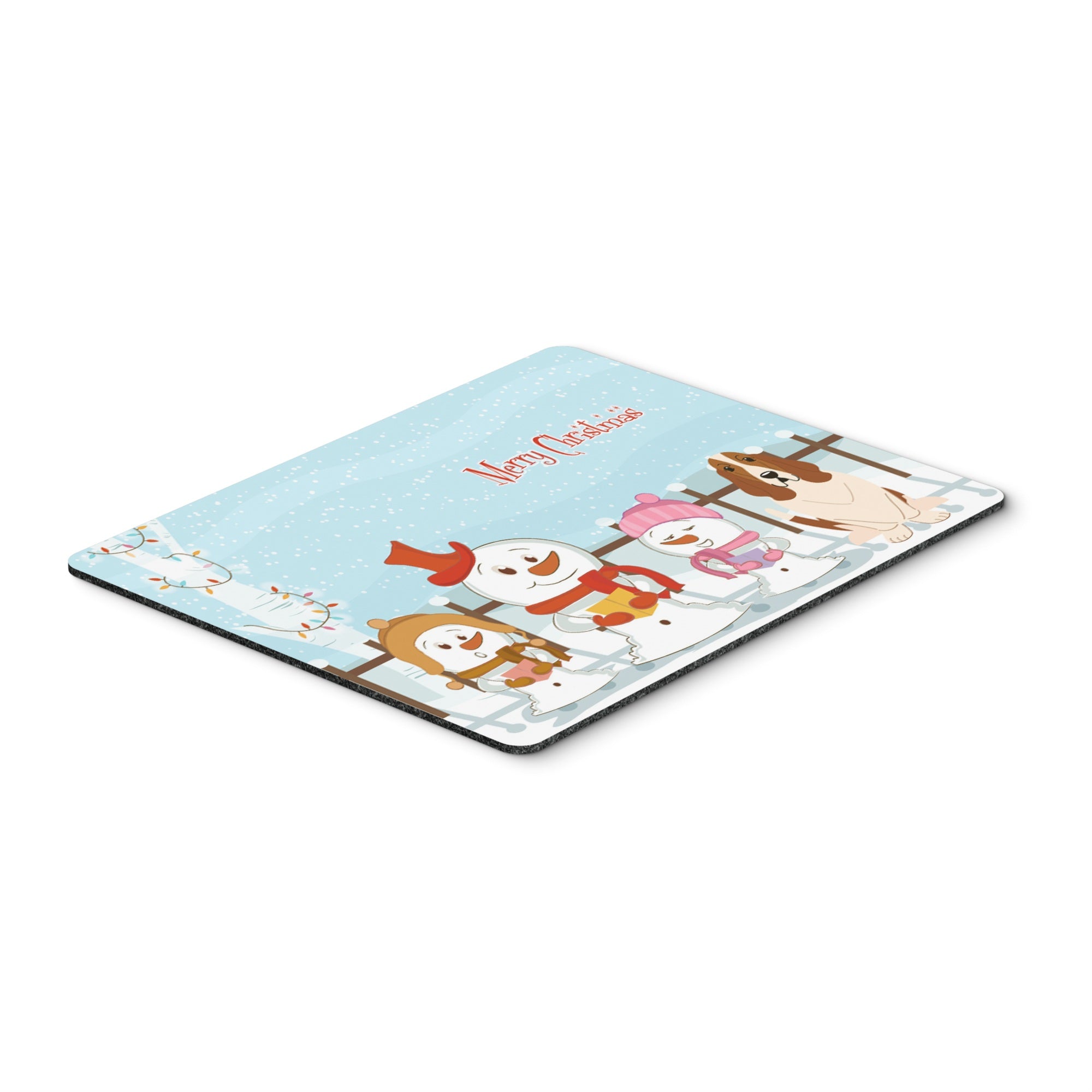 Caroline'S Treasures Merry Christmas Carolers Basset Hound Mouse Pad,  Multicolor, 7.75X9.25 (Bb2352Mp)