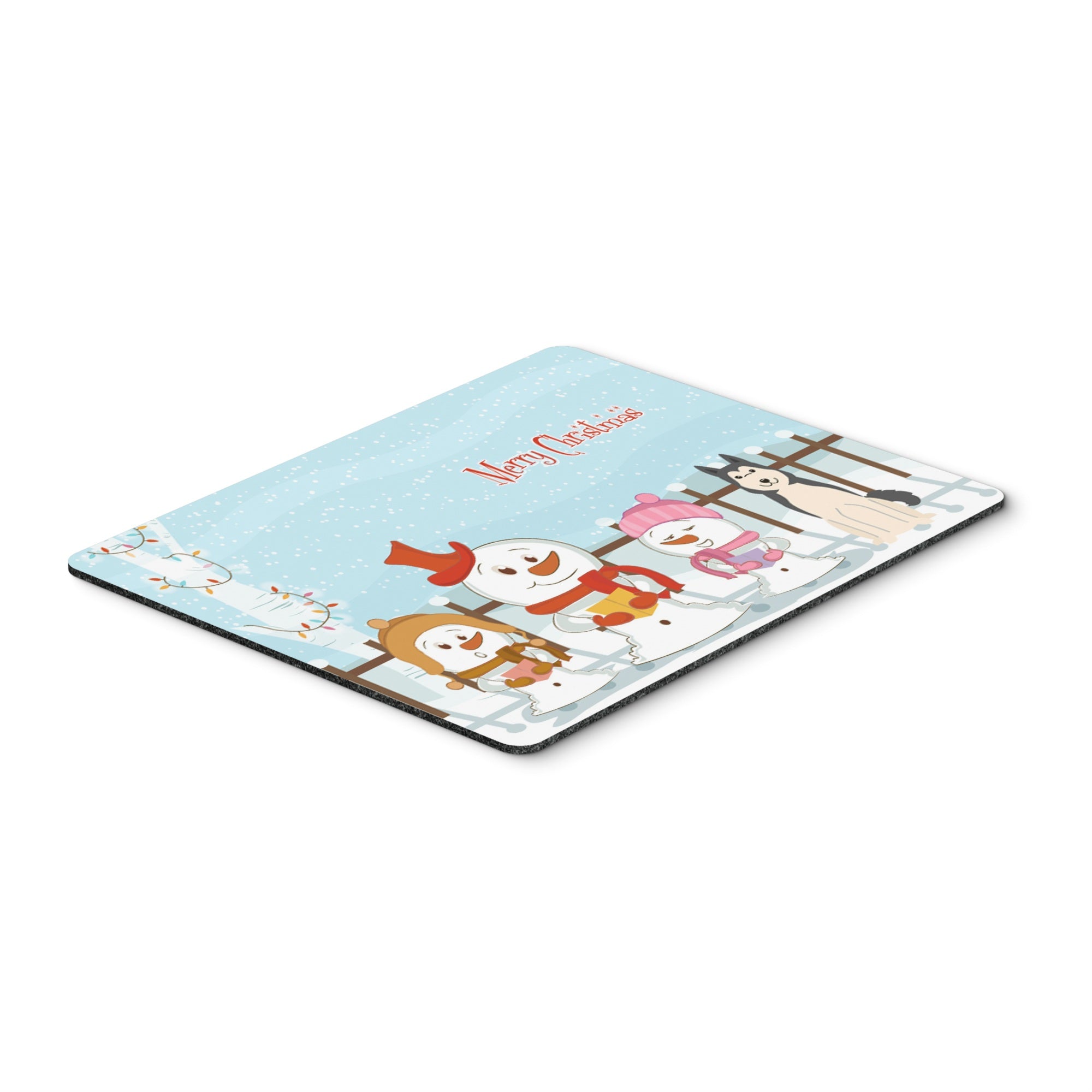 Caroline'S Treasures Merry Christmas West Siberian Laika Spitz Mouse Pad,  Multicolor, 7.75X9.25 (Bb2356Mp)
