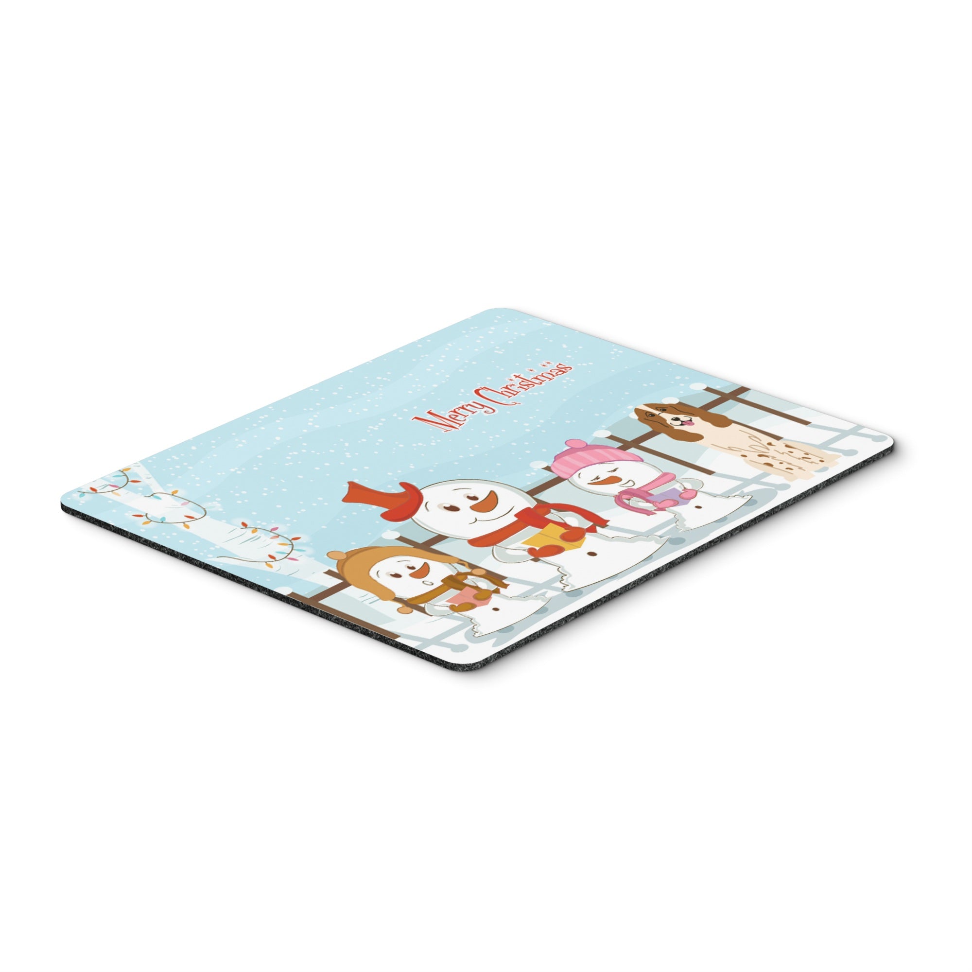 Caroline'S Treasures Merry Christmas Carolers Russian Spaniel Mouse Pad,  Multicolor, 7.75X9.25 (Bb2362Mp)