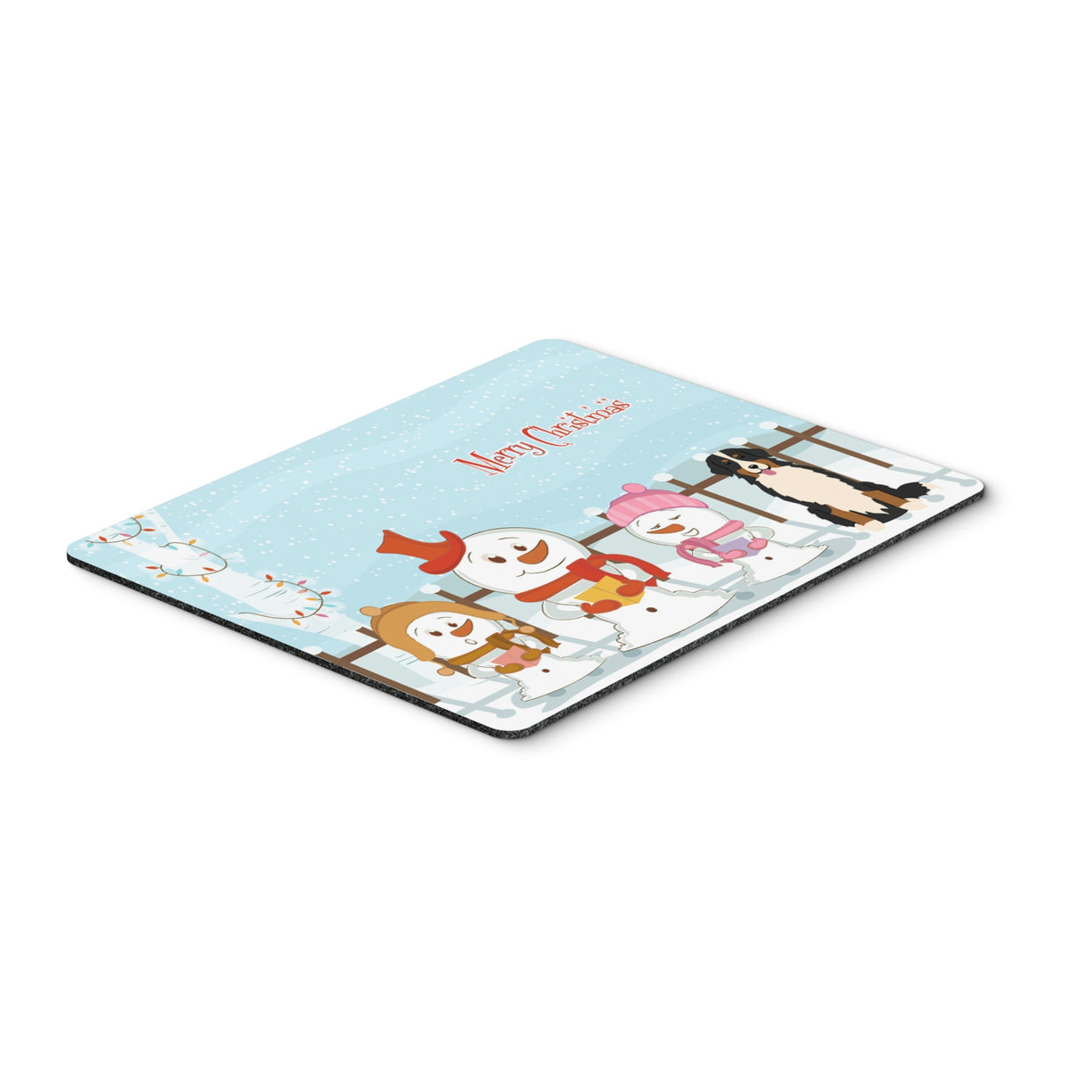Caroline'S Treasures Merry Christmas Bernese Mountain Dog Mouse Pad,  Multicolor, 7.75X9.25 (Bb2367Mp)
