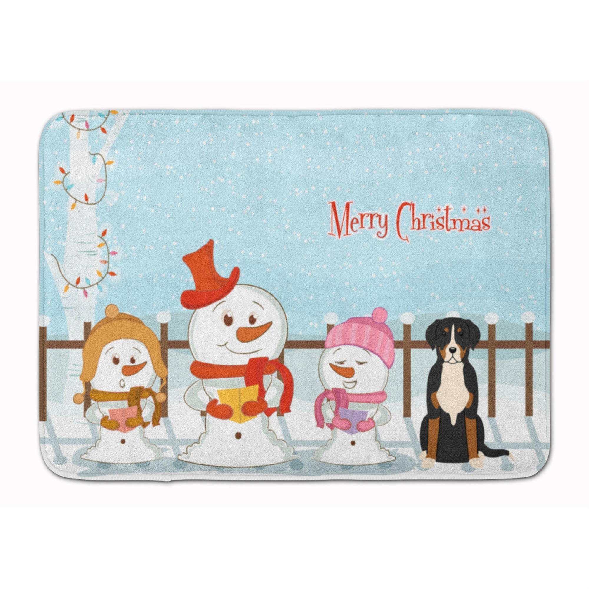 Caroline'S Treasures Christmas Greater Swiss Mountain Dog Floor Mat, 19 X 27, Multicolor