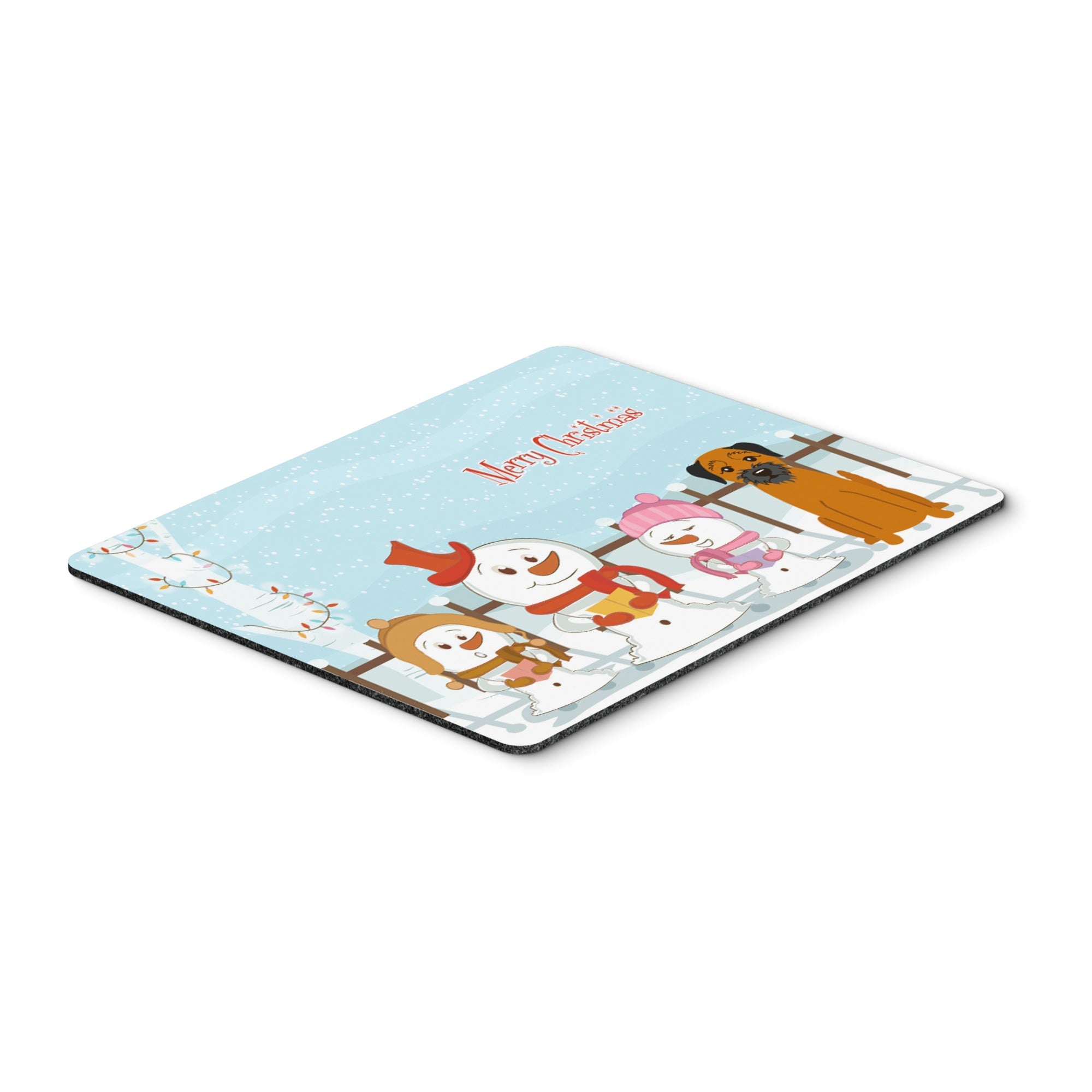 Caroline'S Treasures Merry Christmas Carolers Border Terrier Mouse Pad,  Multicolor, 7.75X9.25 (Bb2370Mp)