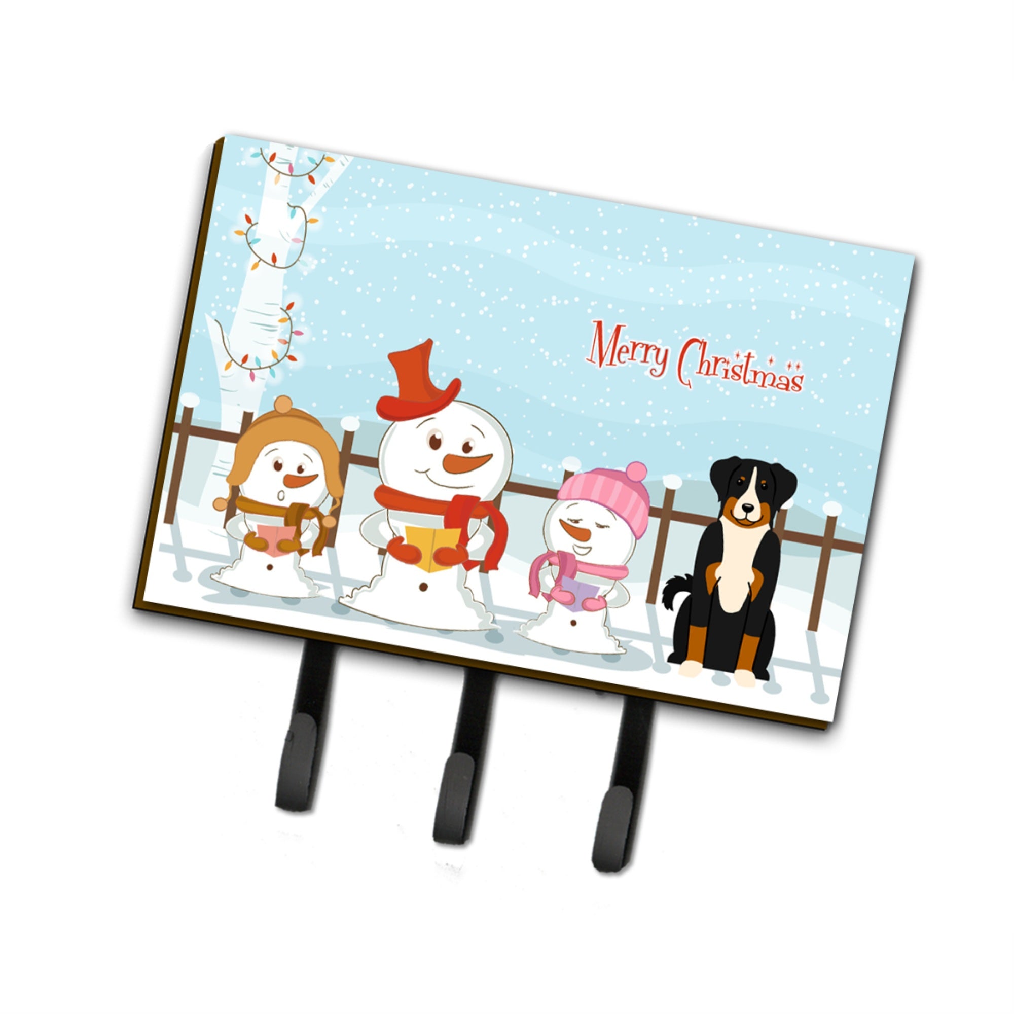Caroline'S Treasures Merry Christmas Carolers Appenzeller Sennenhund Leash Or Key Holder Bb2374Th68, Triple, Multicolor