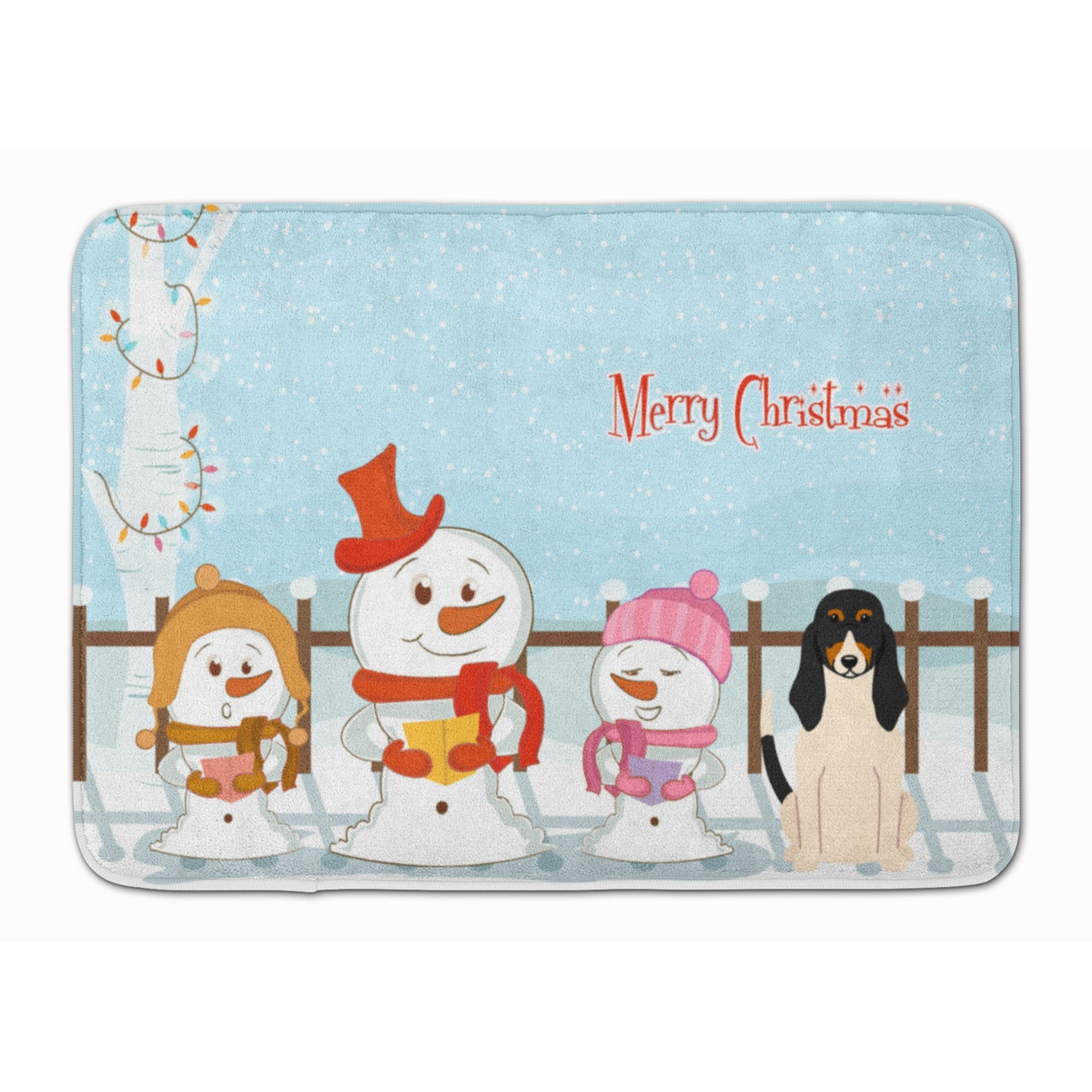 Caroline'S Treasures Merry Christmas Carolers Swiss Hound Floor Mat, 19 X 27, Multicolor
