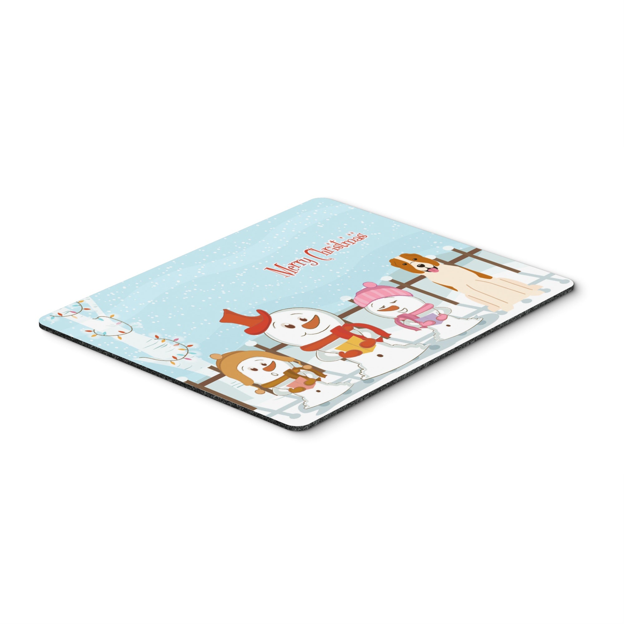 Caroline'S Treasures Merry Christmas Central Asian Shepherd Dog Mouse Pad,  Multicolor, 7.75X9.25 (Bb2380Mp)