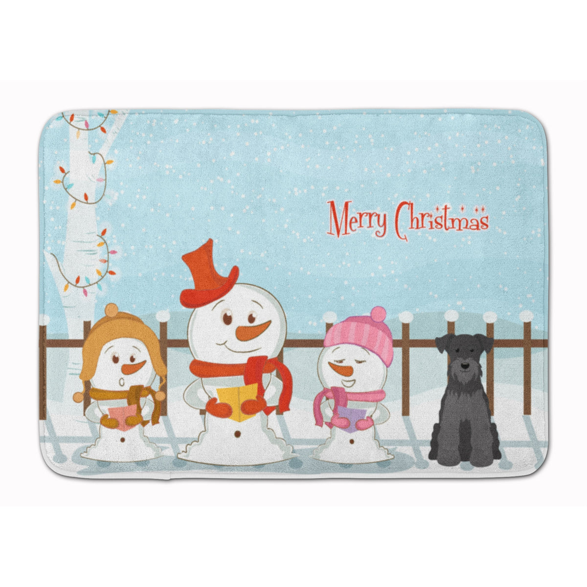 Caroline'S Treasures Christmas Miniature Schanuzer Black, 19 X 27, Multicolor