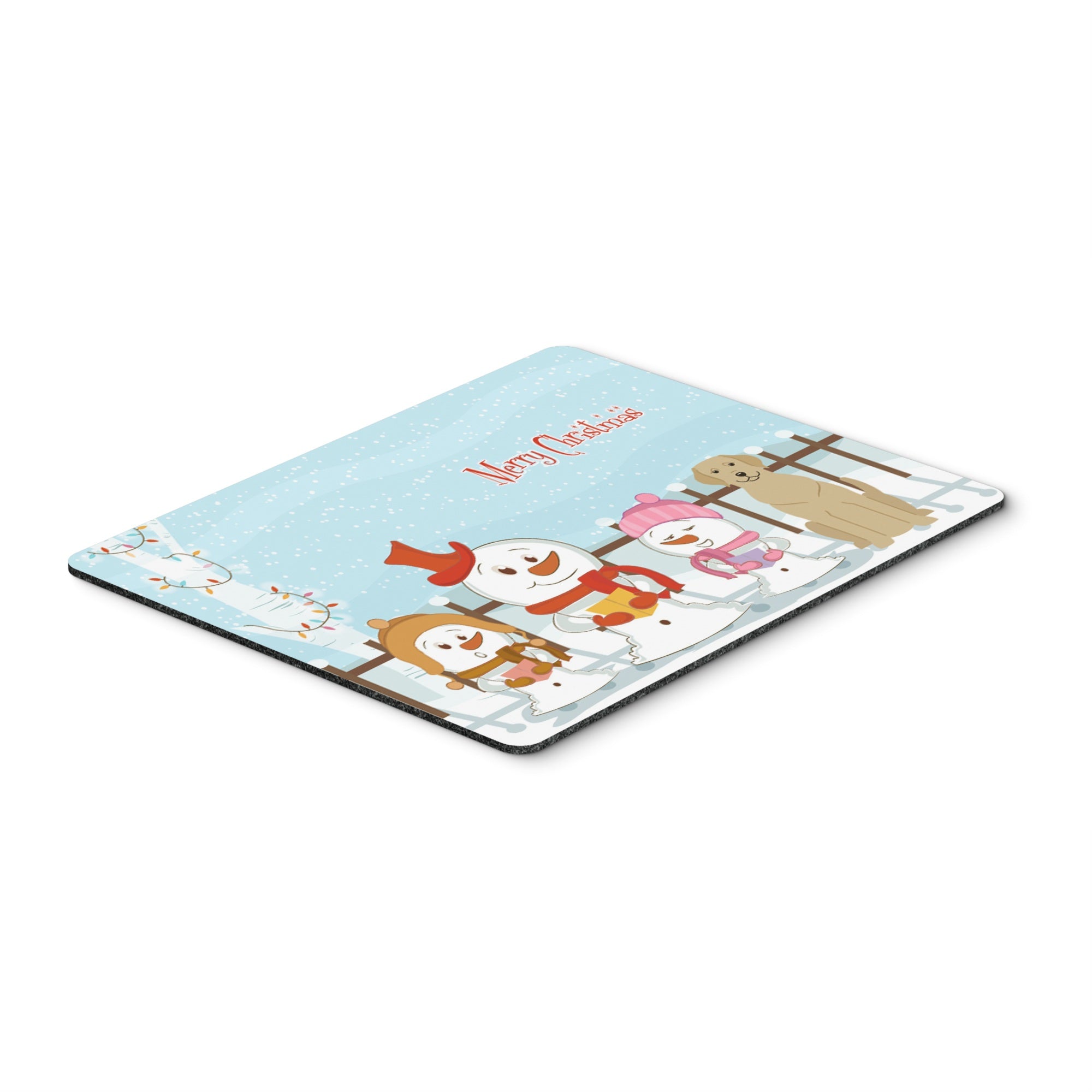 Caroline'S Treasures Merry Christmas Carolers Yellow Labrador Mouse Pad,  Multicolor, 7.75X9.25 (Bb2386Mp)