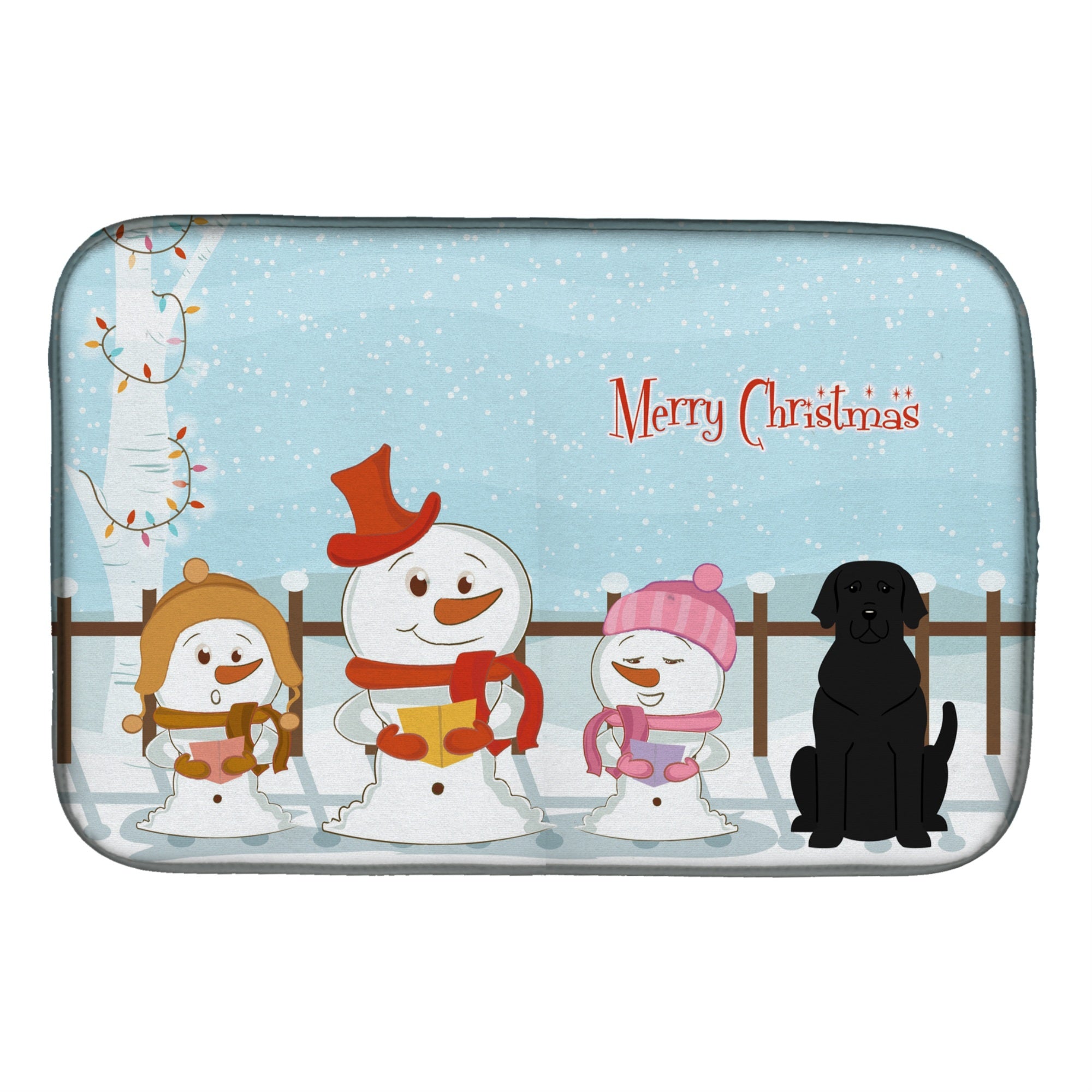 Caroline'S Treasures Bb2388Ddm Dish Drying Mat, 14 X 21, Christmas Carolers
