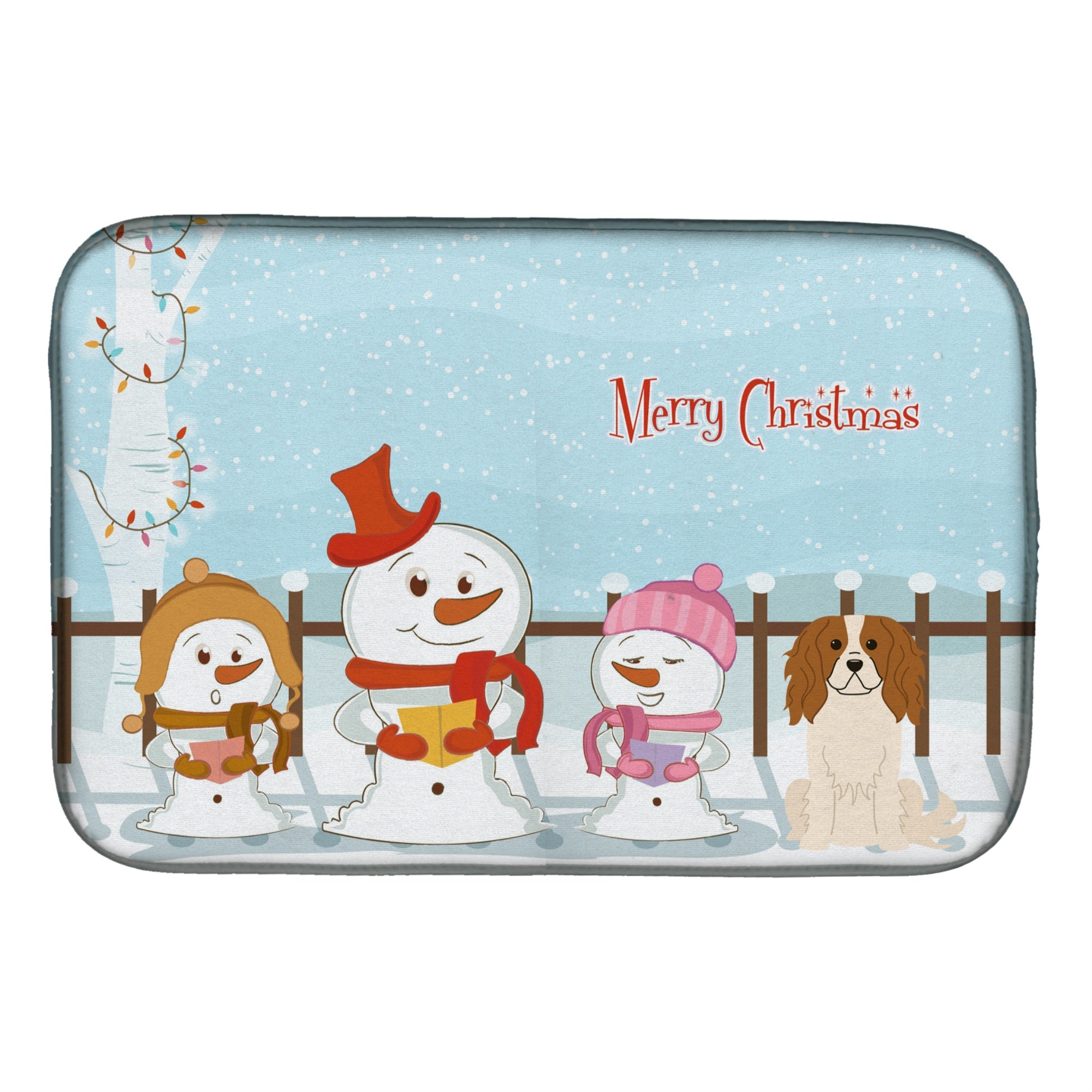 Caroline'S Treasures Bb2389Ddm Dish Drying Mat, 14 X 21, Christmas Carolers