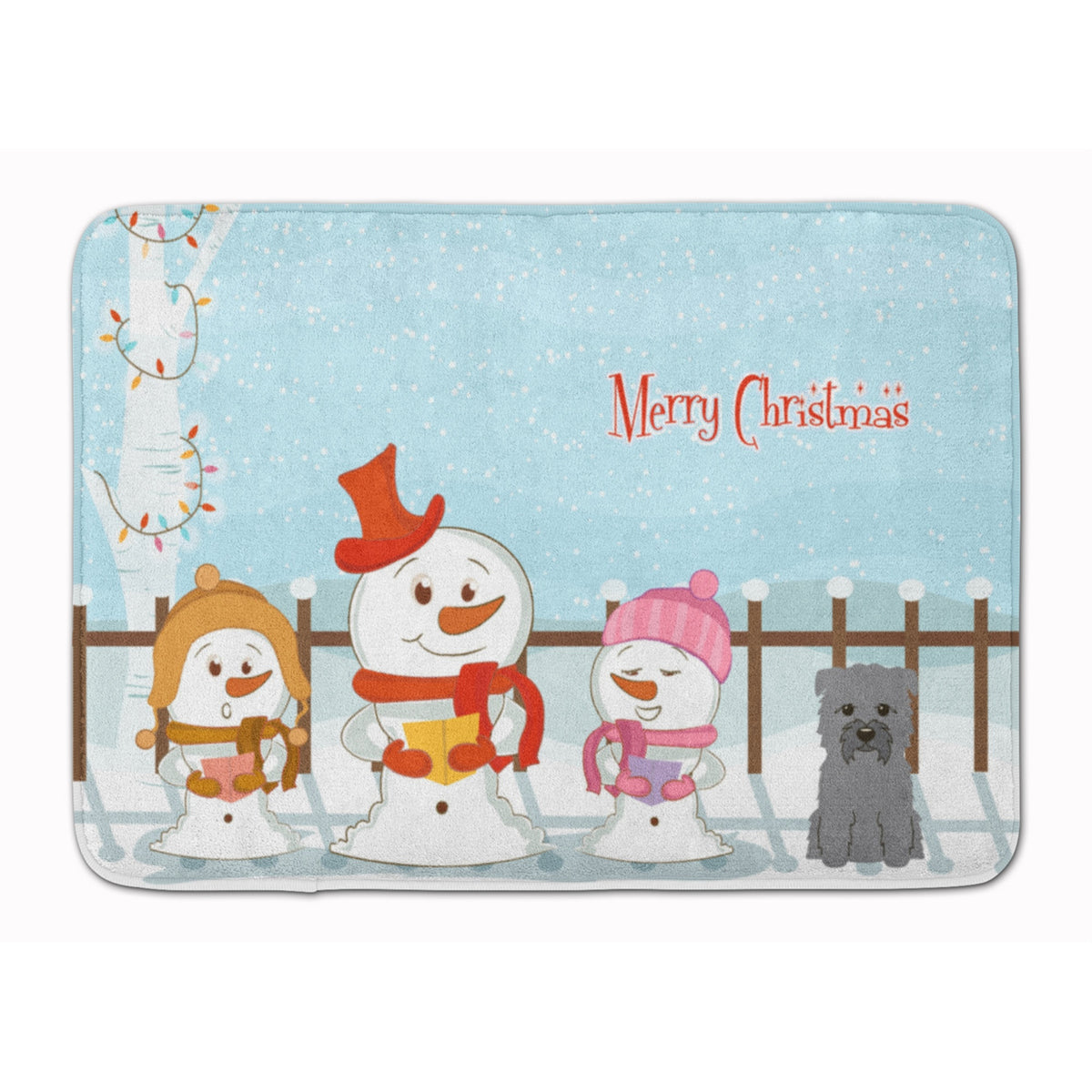 Caroline'S Treasures Merry Christmas Glen Of Imal Grey Floor Mat, 19 X 27, Multicolor