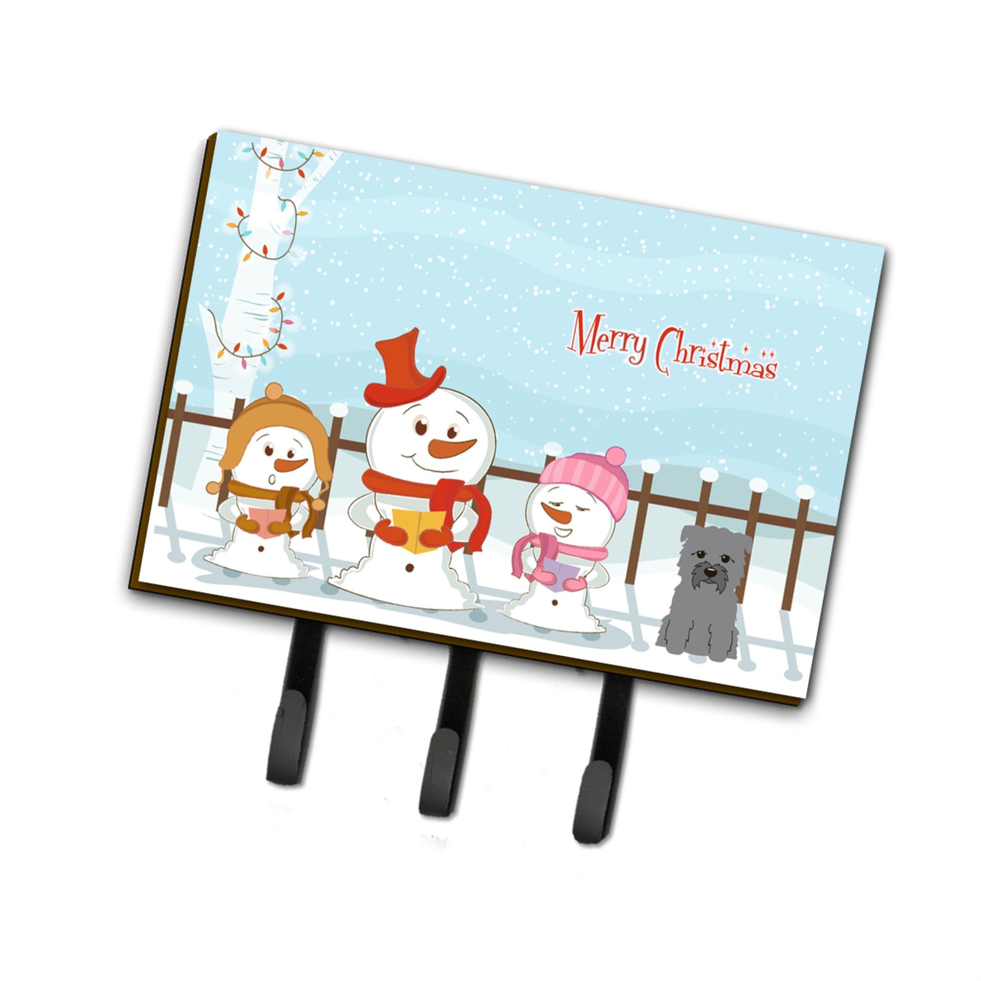 Caroline'S Treasures Christmas Carolers Merry Glen Of Imal Grey Leash Or Key Holder Bb2390Th68, Triple