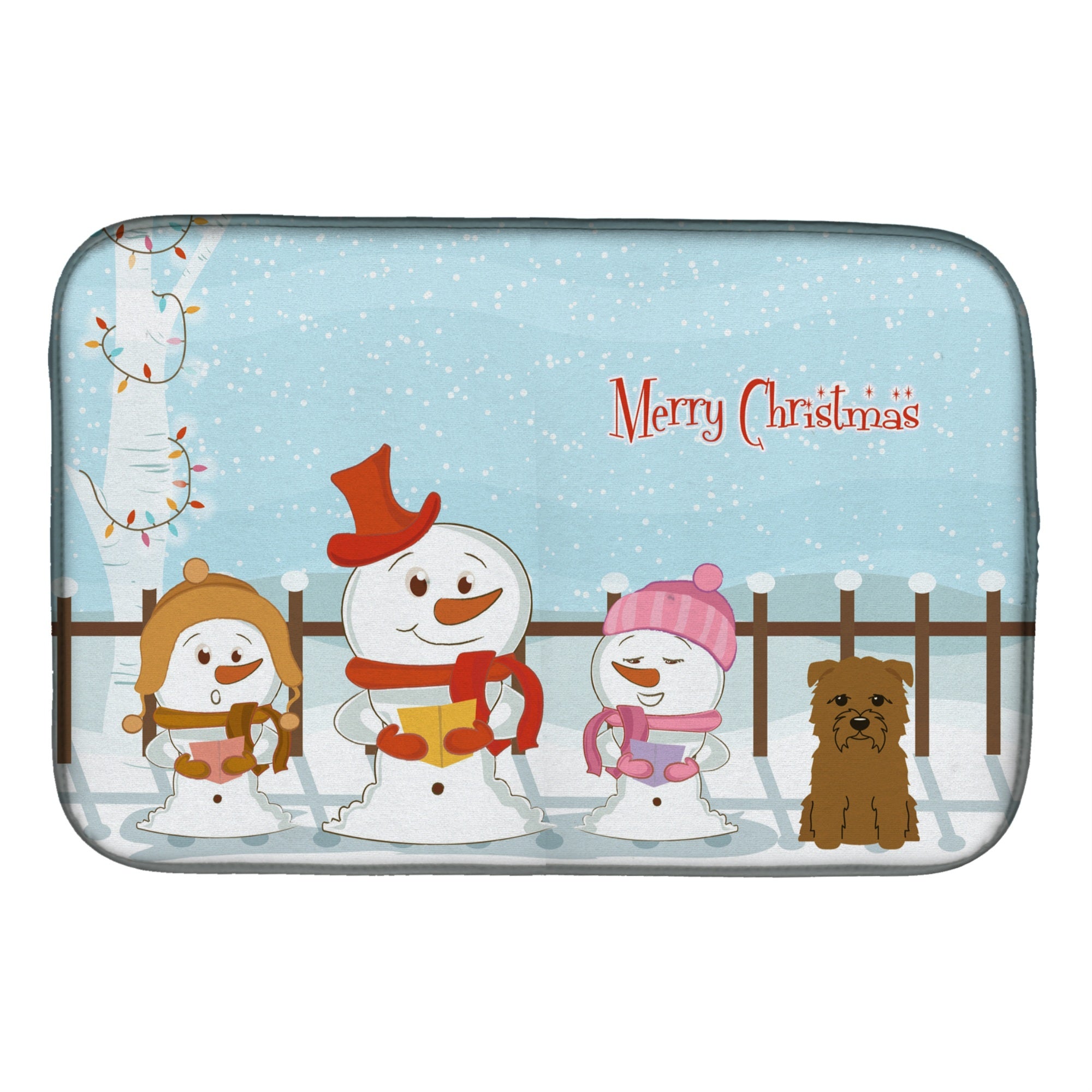 Caroline'S Treasures Bb2391Ddm Dish Drying Mat, 14 X 21, Christmas Carolers