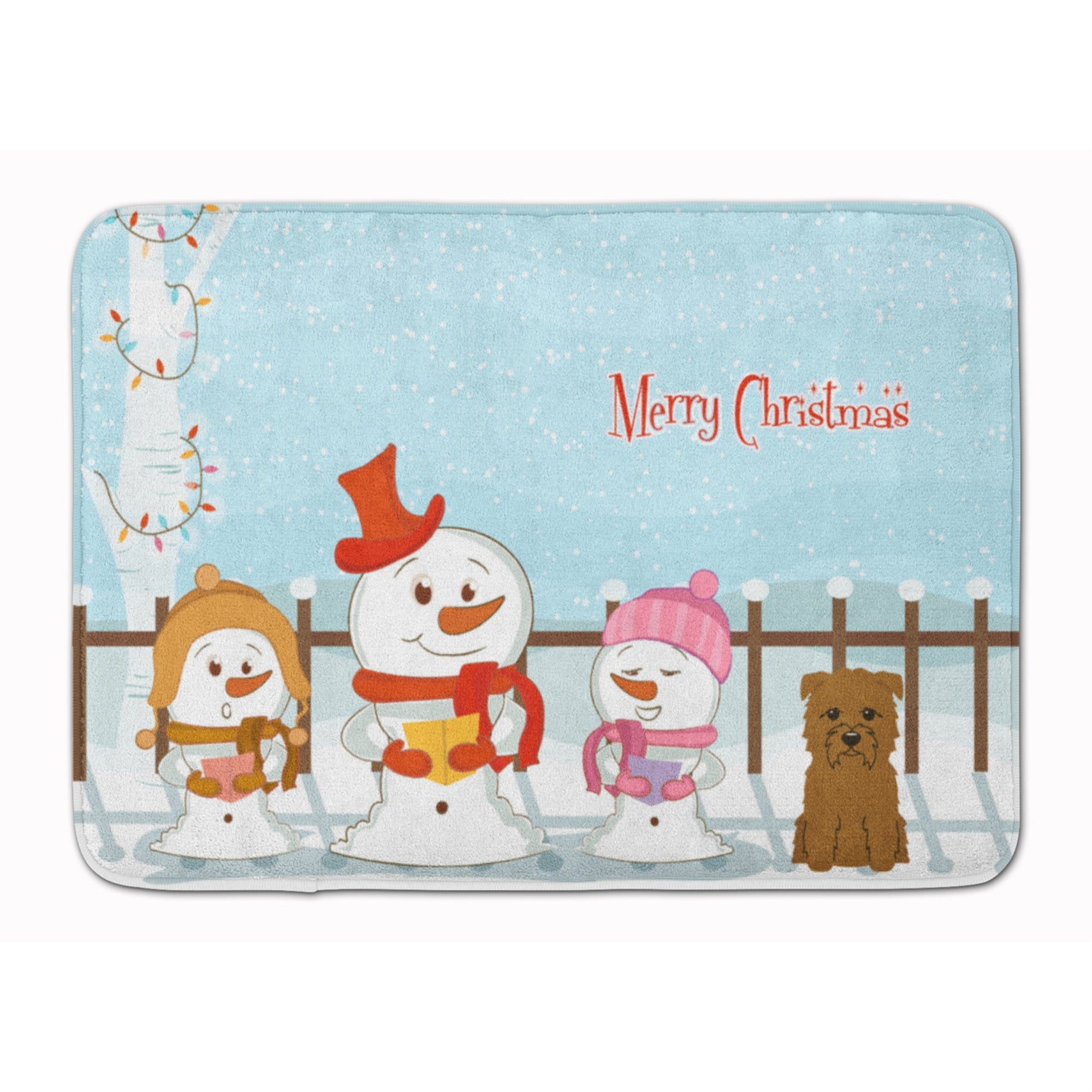 Caroline'S Treasures Merry Christmas Glen Of Imal Tan Floor Mat, 19 X 27, Multicolor