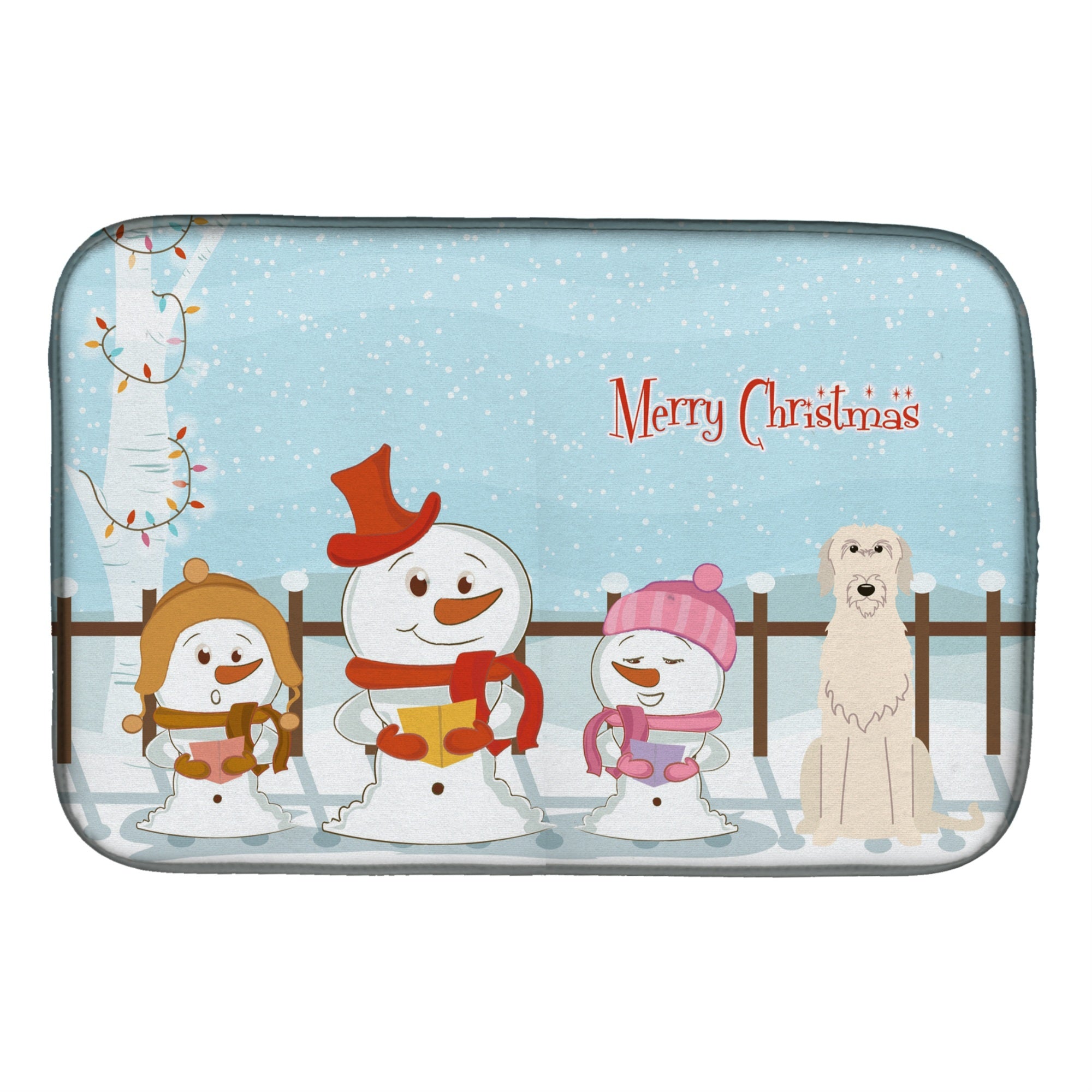 Caroline'S Treasures Bb2396Ddm Dish Drying Mat, 14 X 21, Christmas Carolers