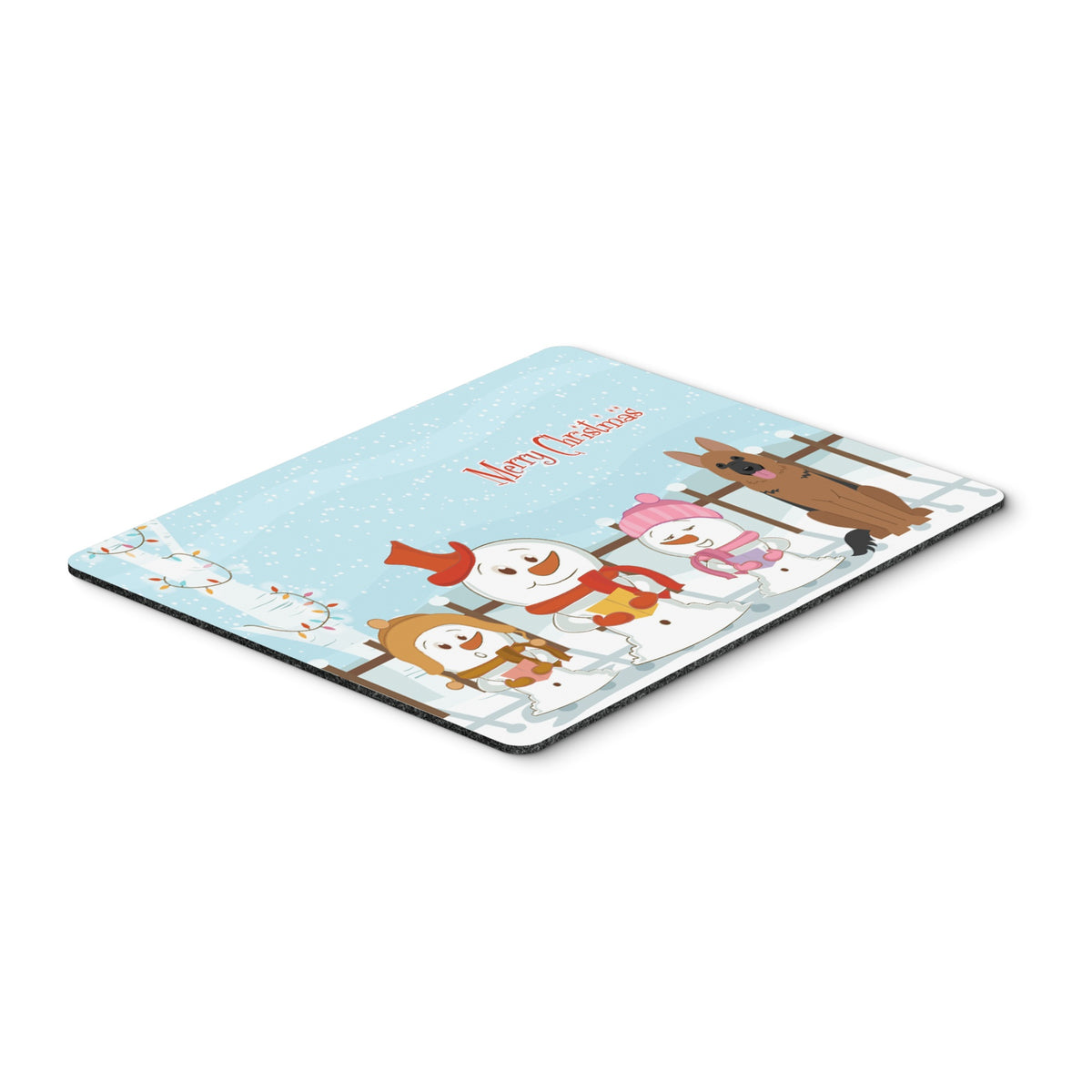 Caroline'S Treasures Merry Christmas Carolers German Shepherd Mouse Pad,  Multicolor, 7.75X9.25 (Bb2398Mp)