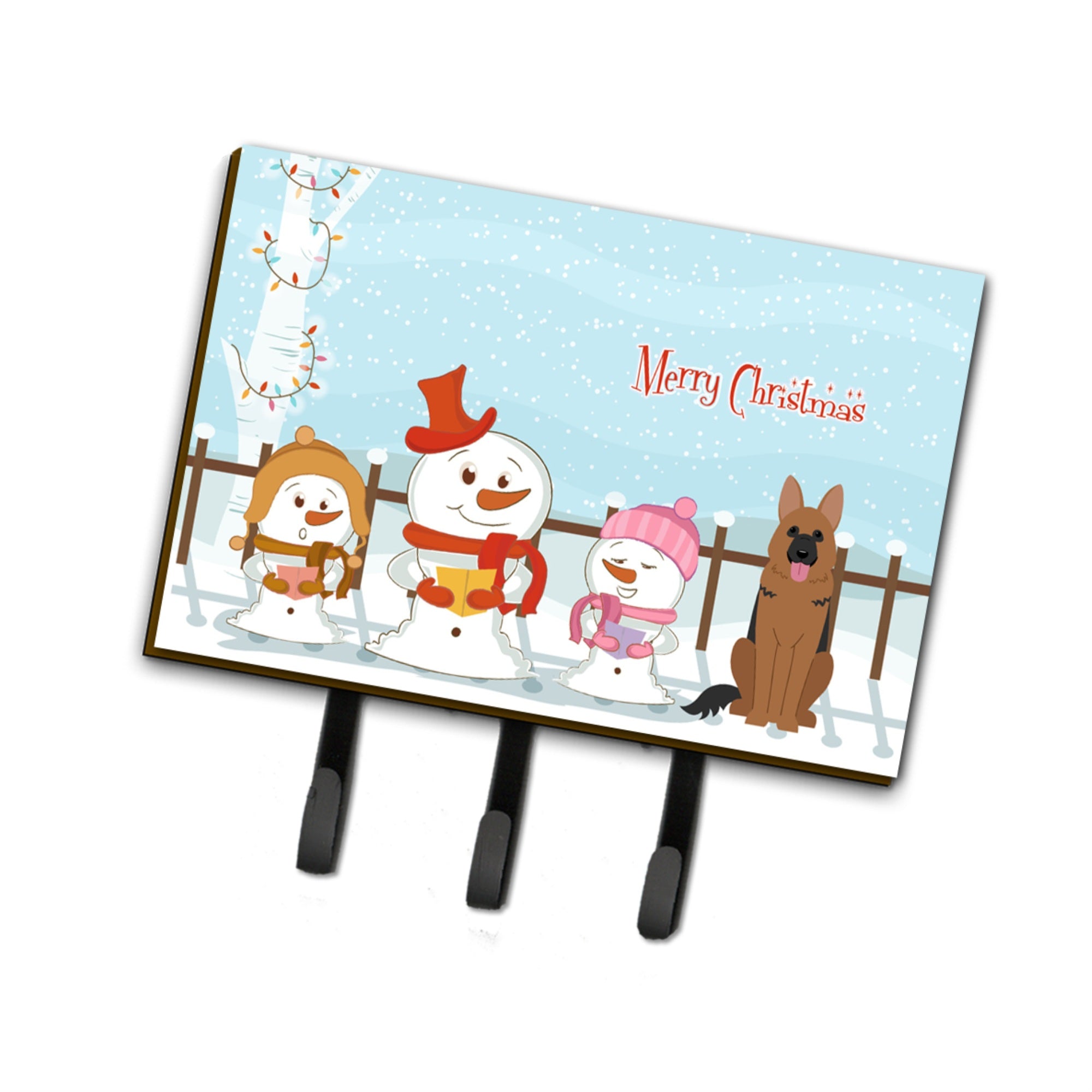 Caroline'S Treasures Christmas Carolers Merry German Shepherd Leash Or Key Holder Bb2398Th68, Triple
