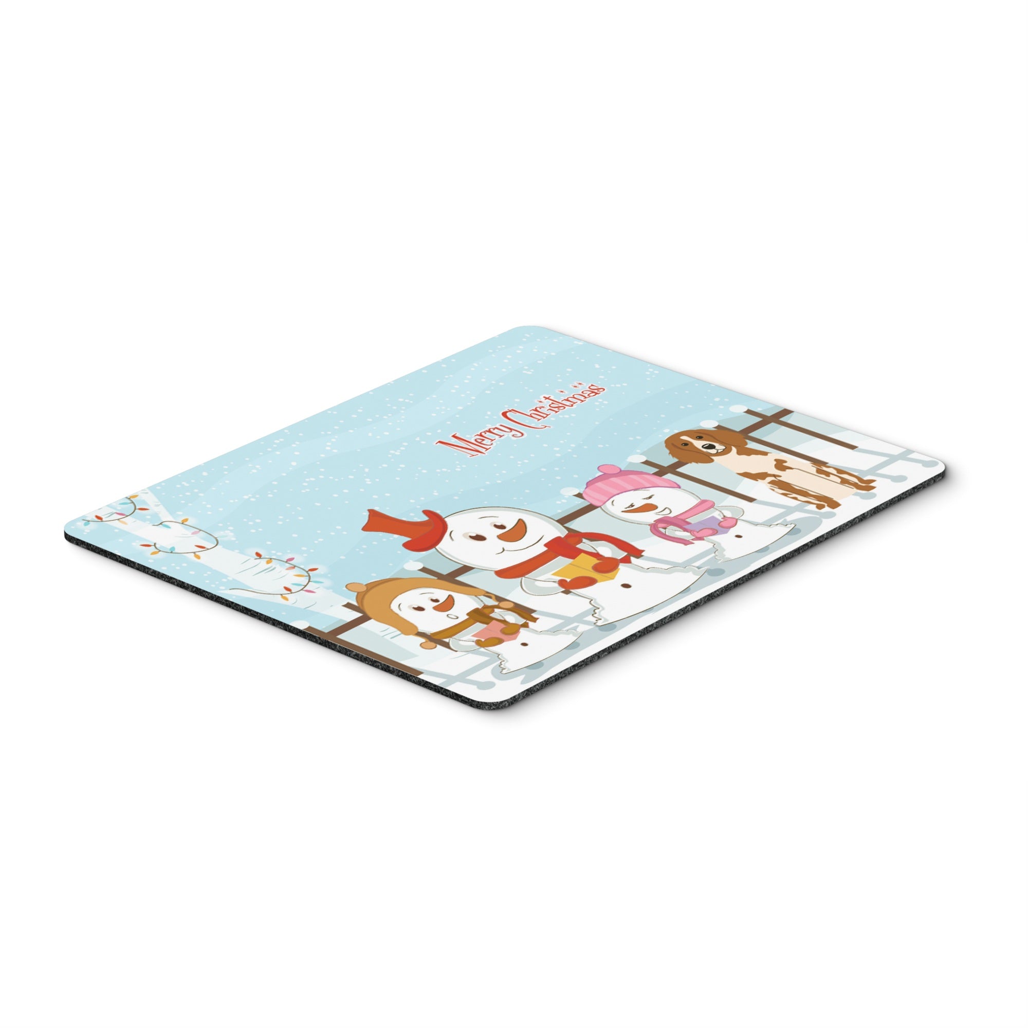 Caroline'S Treasures Merry Christmas Carolers Brittany Spaniel Mouse Pad,  Multicolor, 7.75X9.25 (Bb2403Mp)